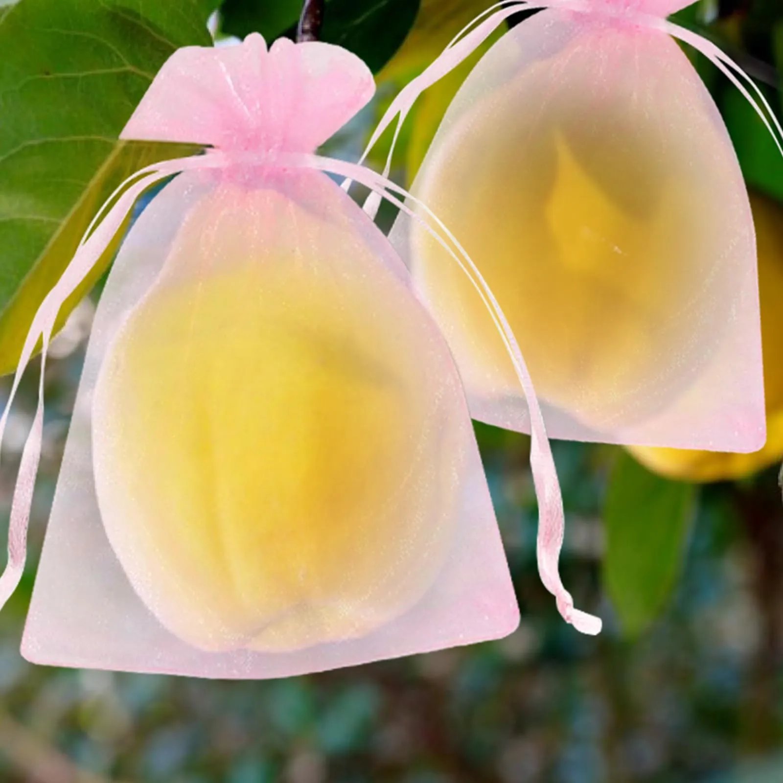 G2PLUS 50PCS Rosa Sacchetti Organza,10x12CM Sacchetti Organza Regalo - immagine 7