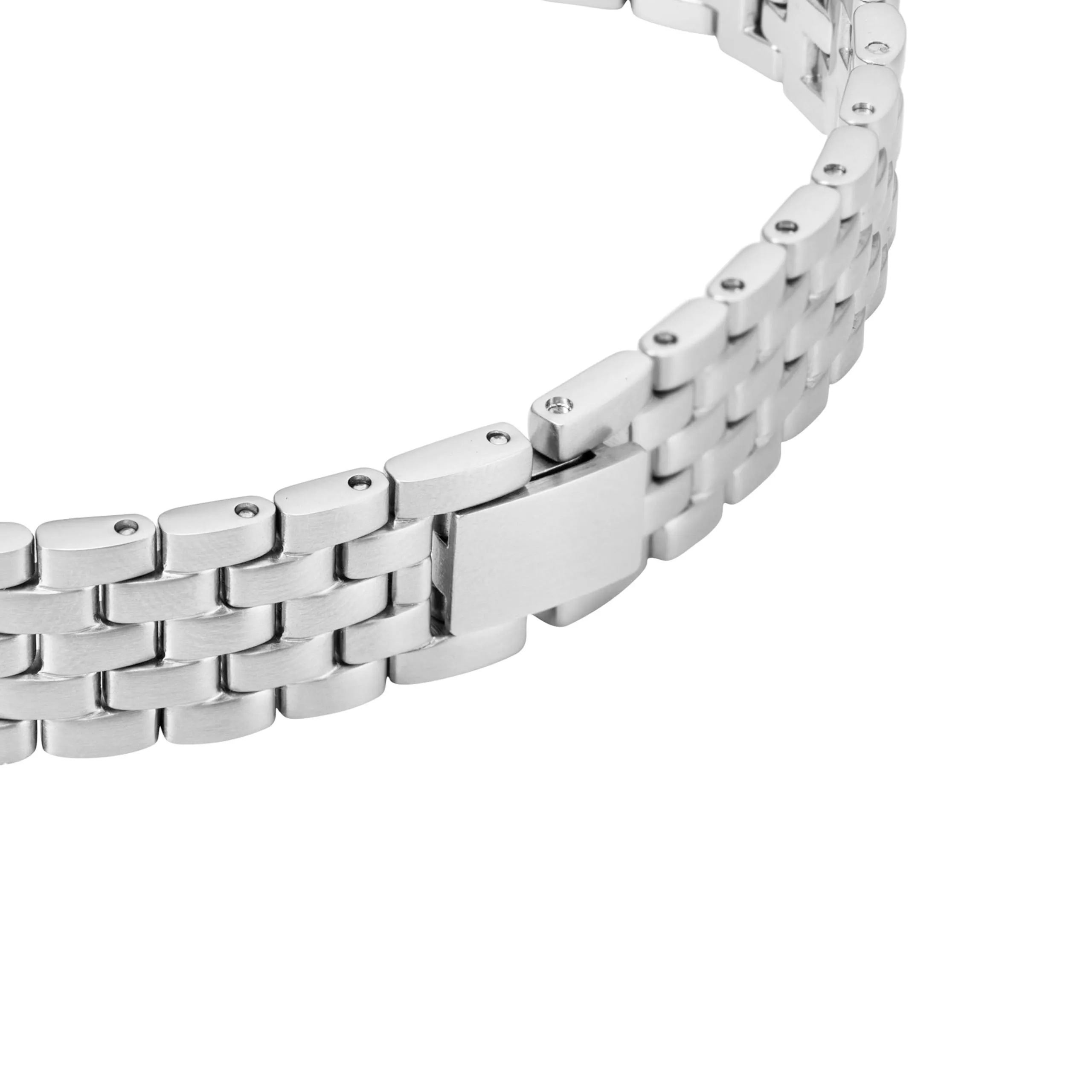 Emporio Armani Bracciale da uomo in acciaio inossidabile o in pelle con chiusura a maglie - immagine 4