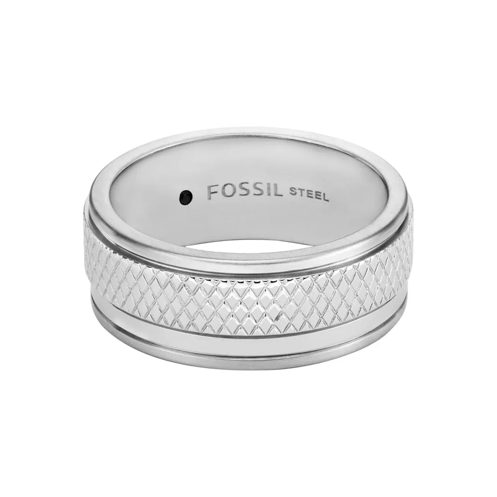 Fossil Anelli a fascia da uomo in acciaio inossidabile - immagine 1