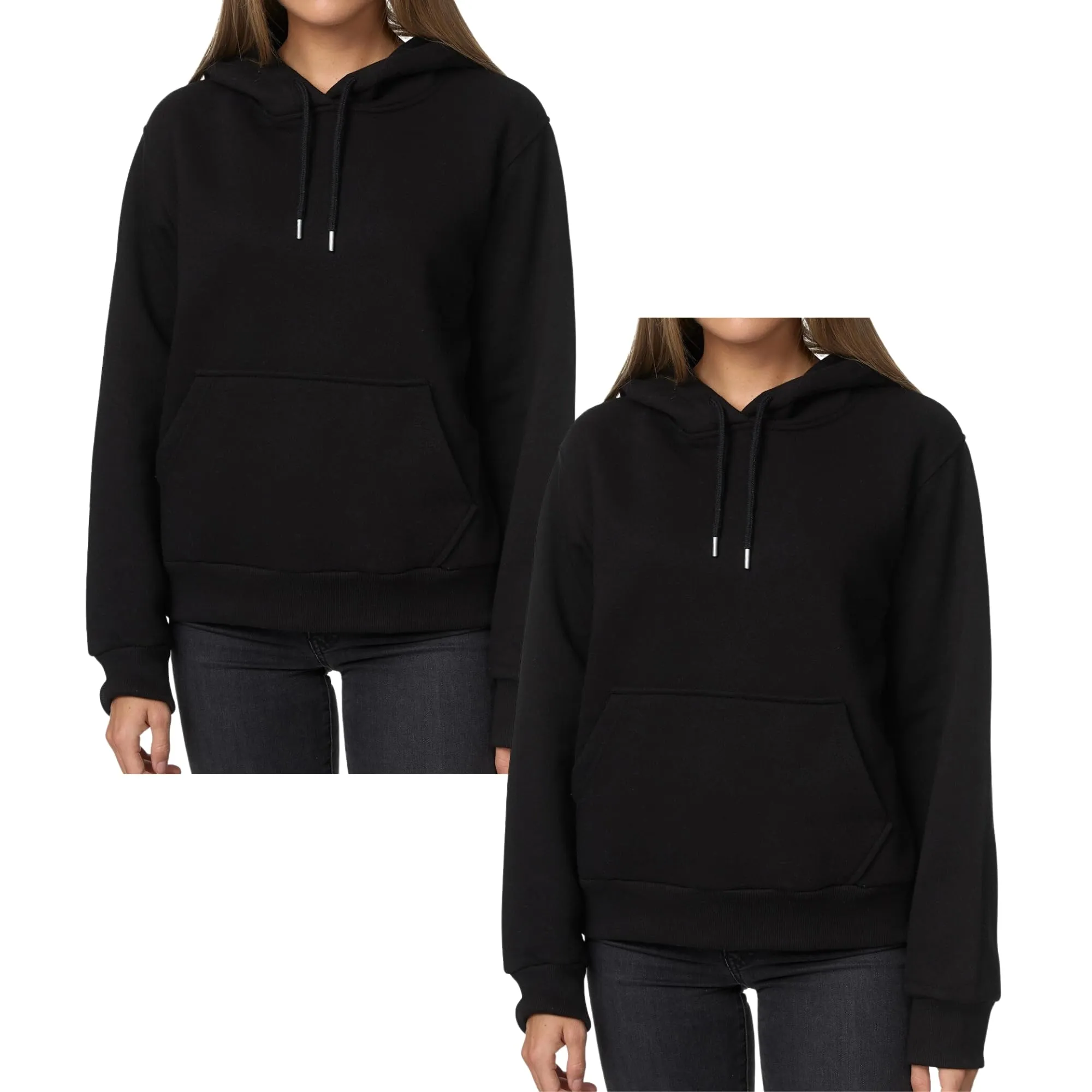 Smith & Solo Hoodie Donna Felpa con Cappuccio Cotone - immagine 1