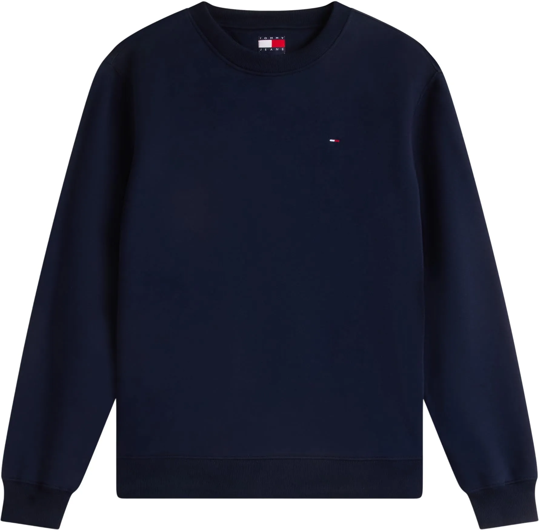 Tommy Jeans Tjm Reg S Flag Crew Dm0Dm20741, Felpa Pullover, Uomo, Blu (Dark Night Navy), XL - immagine 6