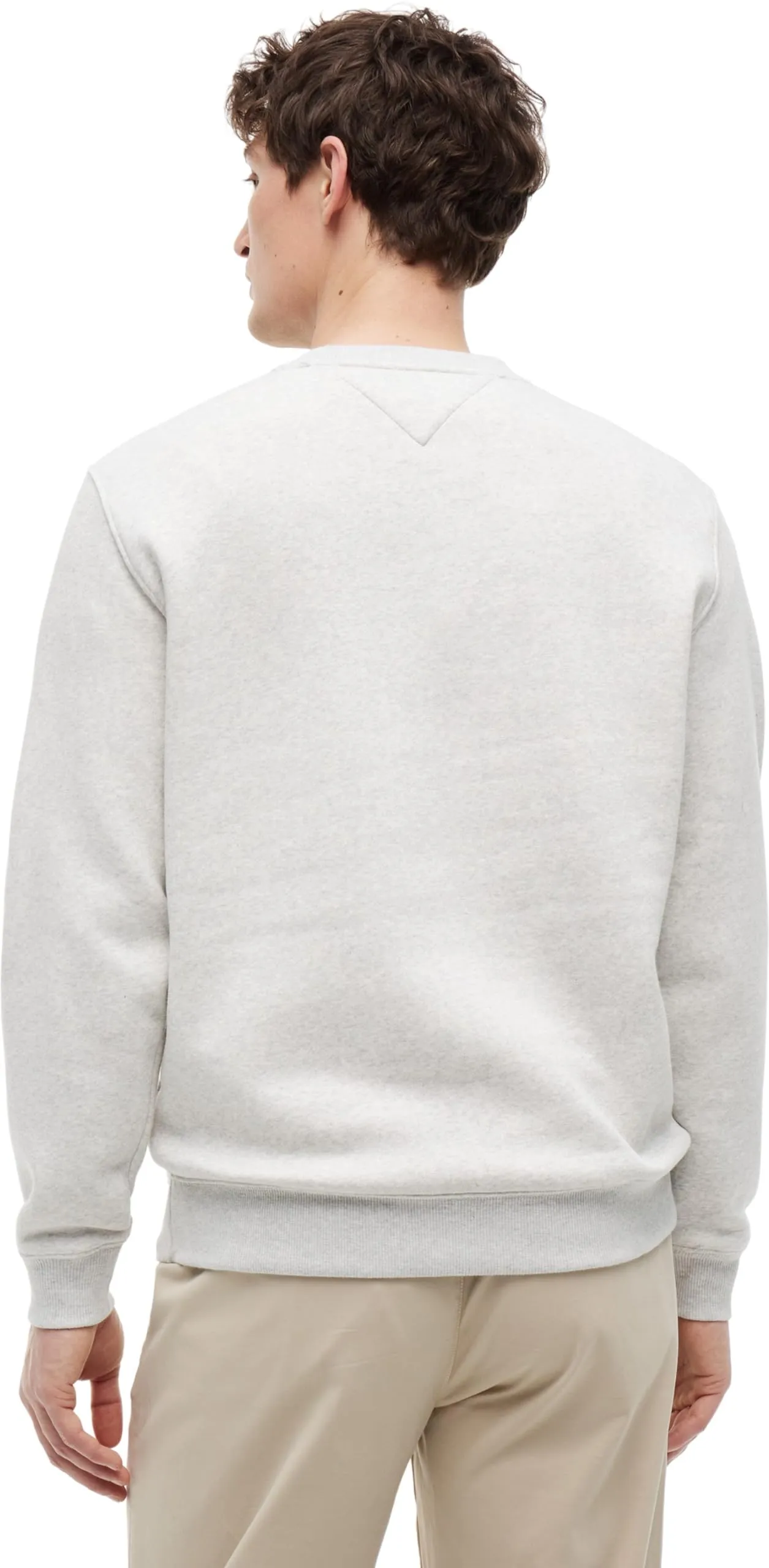 Tommy Jeans Tjm Reg S Flag Crew Dm0Dm20741, Felpa Pullover, Uomo, Grigio (Silver Grey Heather), M - immagine 2