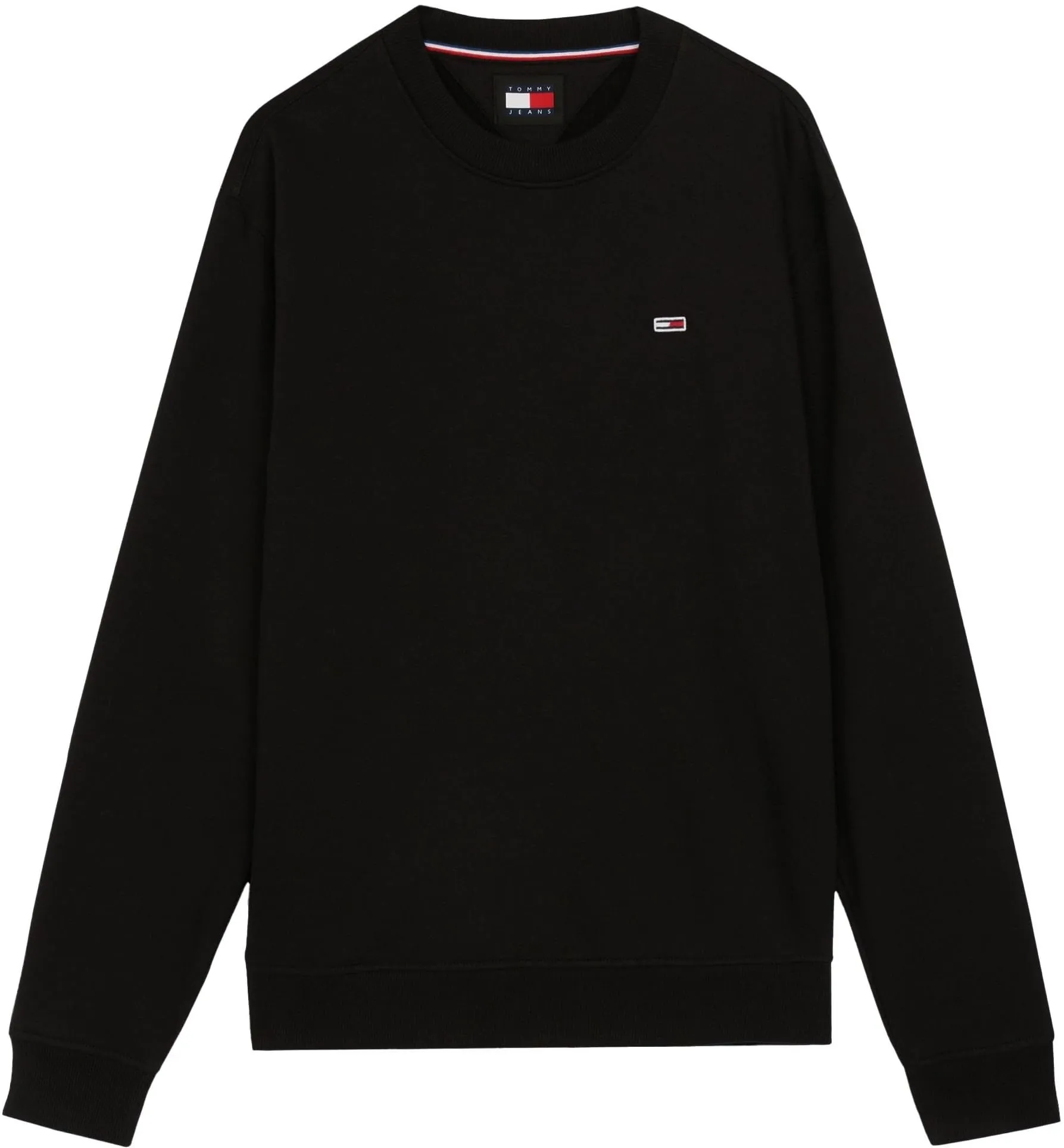 Tommy Jeans Tjm Reg S Flag Crew Dm0Dm20741, Felpa Pullover, Uomo, Nero (Black), XL - immagine 5