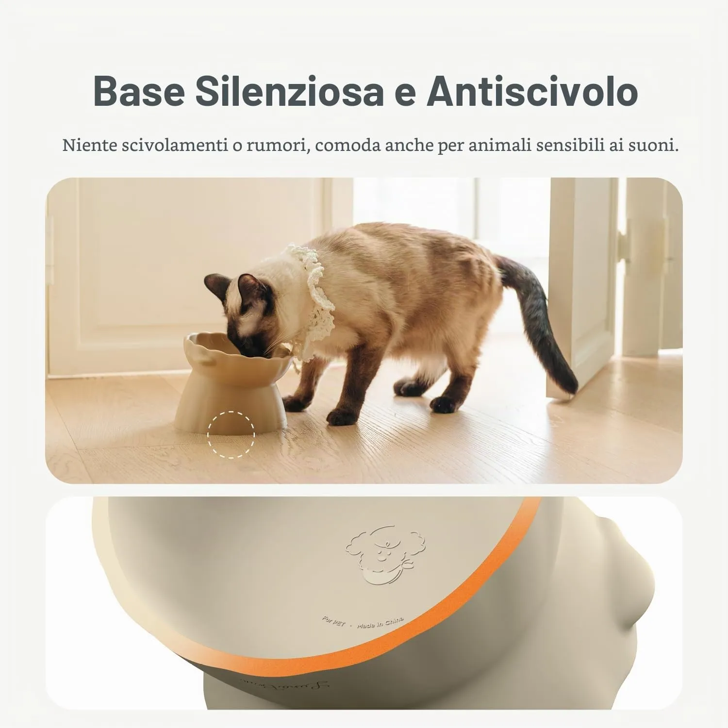 Lunabear Ciotola Rialzata e Inclinata per Cani, Antiscivolo - immagine 5