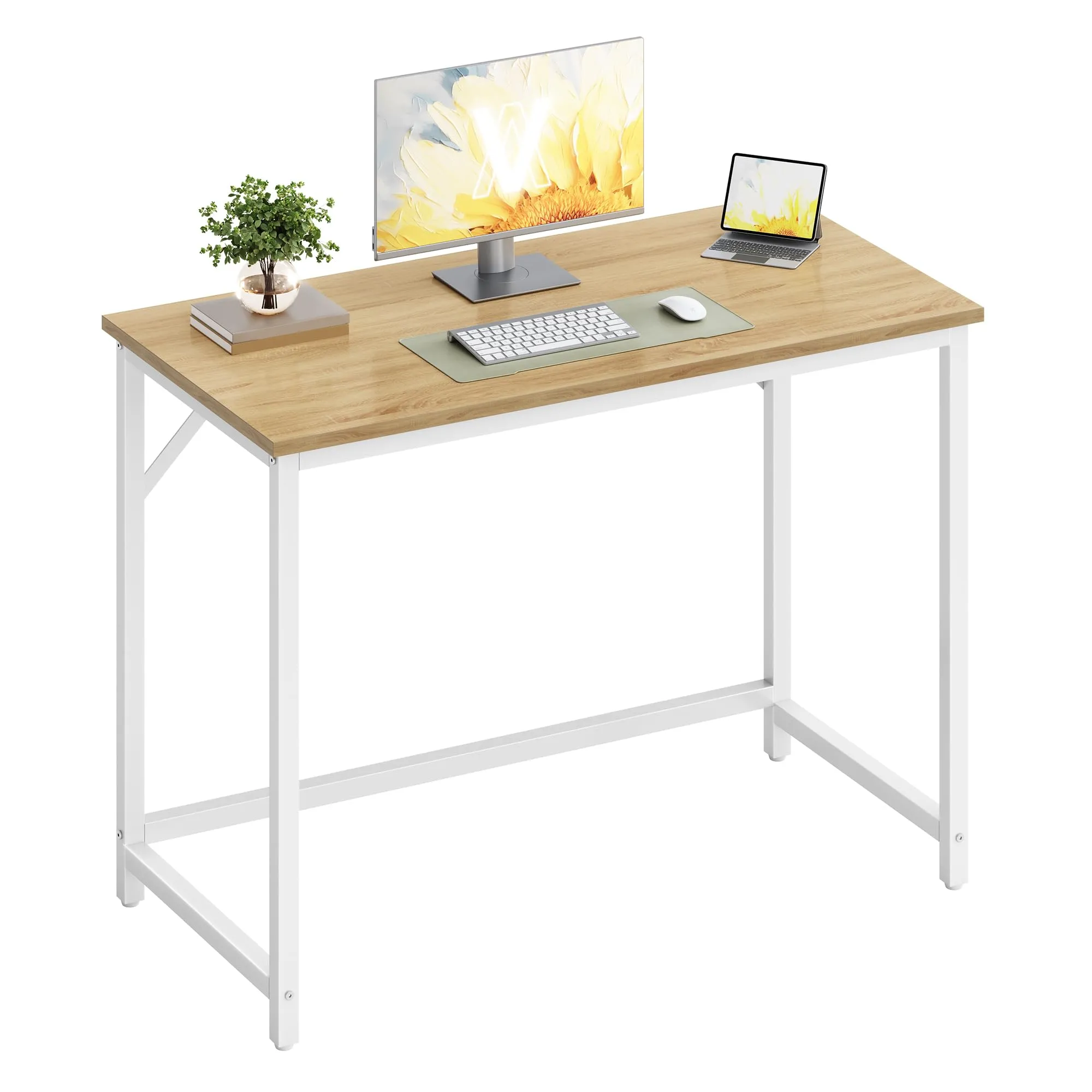 VASAGLE Scrivania per Computer, Postazione Lavoro, 100 x 50 x 76 cm - immagine 1