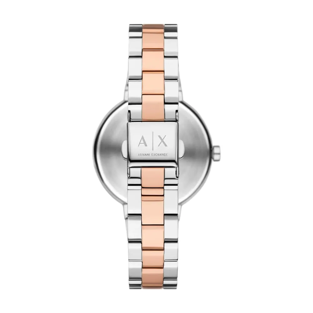 Armani Exchange Orologio da donna, Movimento al quarzo a due lancette e cassa da 36 mm con cinturino in acciaio o pelle - immagine 5