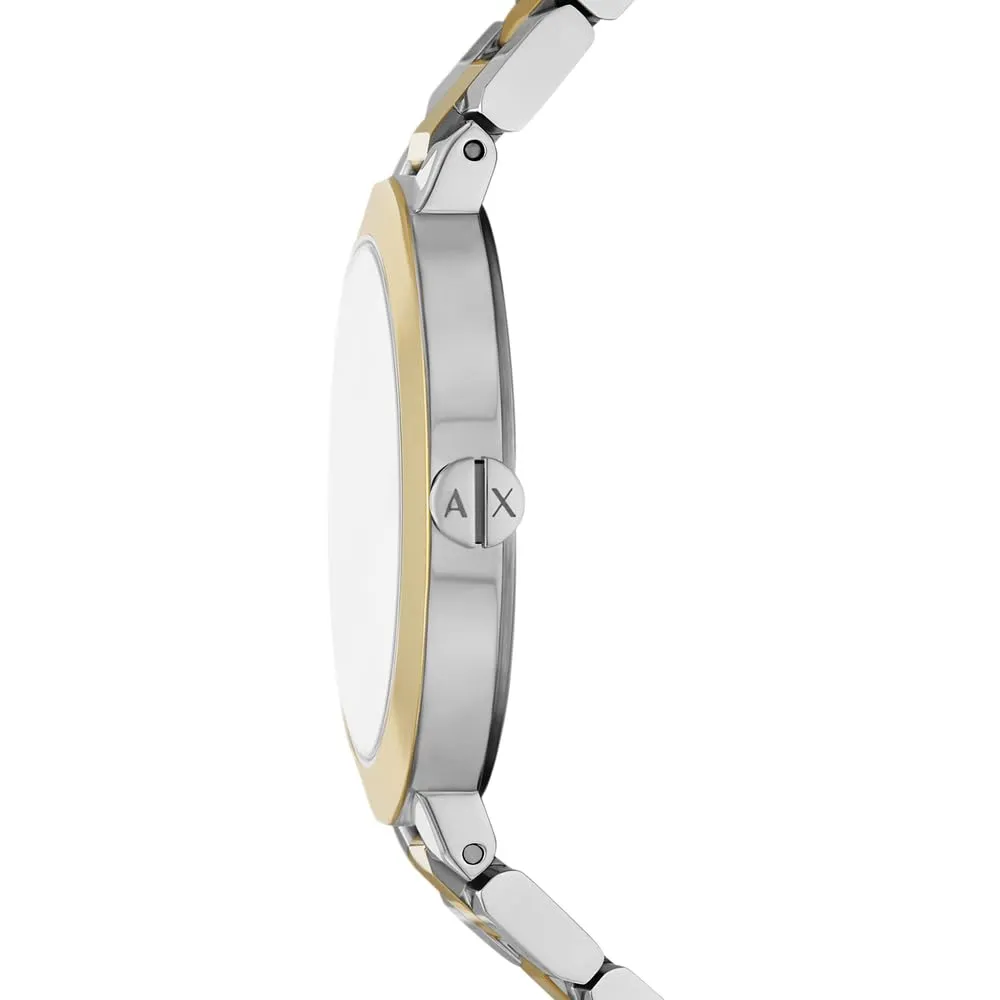 Armani Exchange Orologio da donna, Movimento al quarzo a due lancette e cassa da 36 mm con cinturino in acciaio o pelle - immagine 4