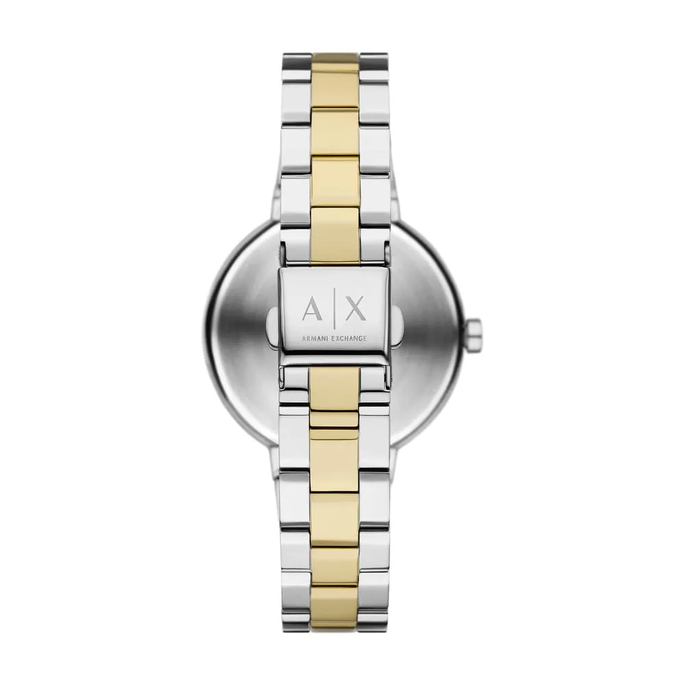 Armani Exchange Orologio da donna, Movimento al quarzo a due lancette e cassa da 36 mm con cinturino in acciaio o pelle - immagine 5