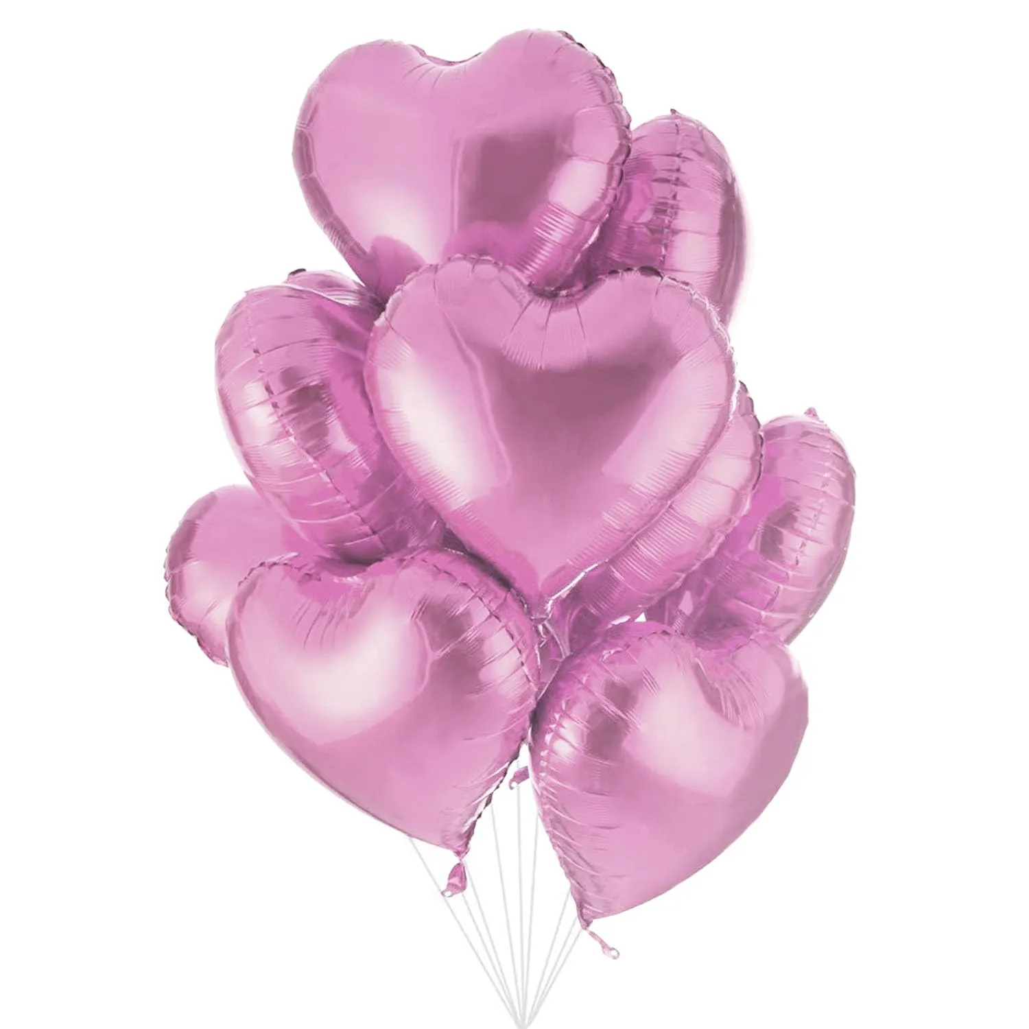 Jonami 25 Palloncini a Forma di Cuore Rosa ad Elio o Aria per Decorazione Romantica, San Valentino, Anniversario Matrimonio e Fidanzamento - immagine 1