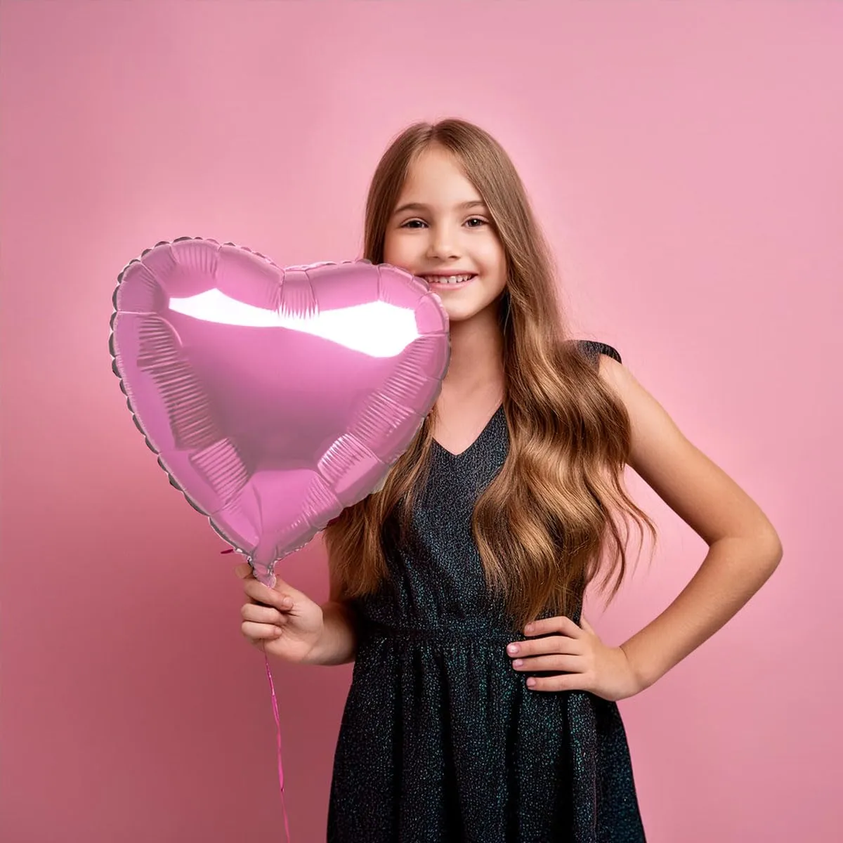 Jonami 25 Palloncini a Forma di Cuore Rosa ad Elio o Aria per Decorazione Romantica, San Valentino, Anniversario Matrimonio e Fidanzamento - immagine 7