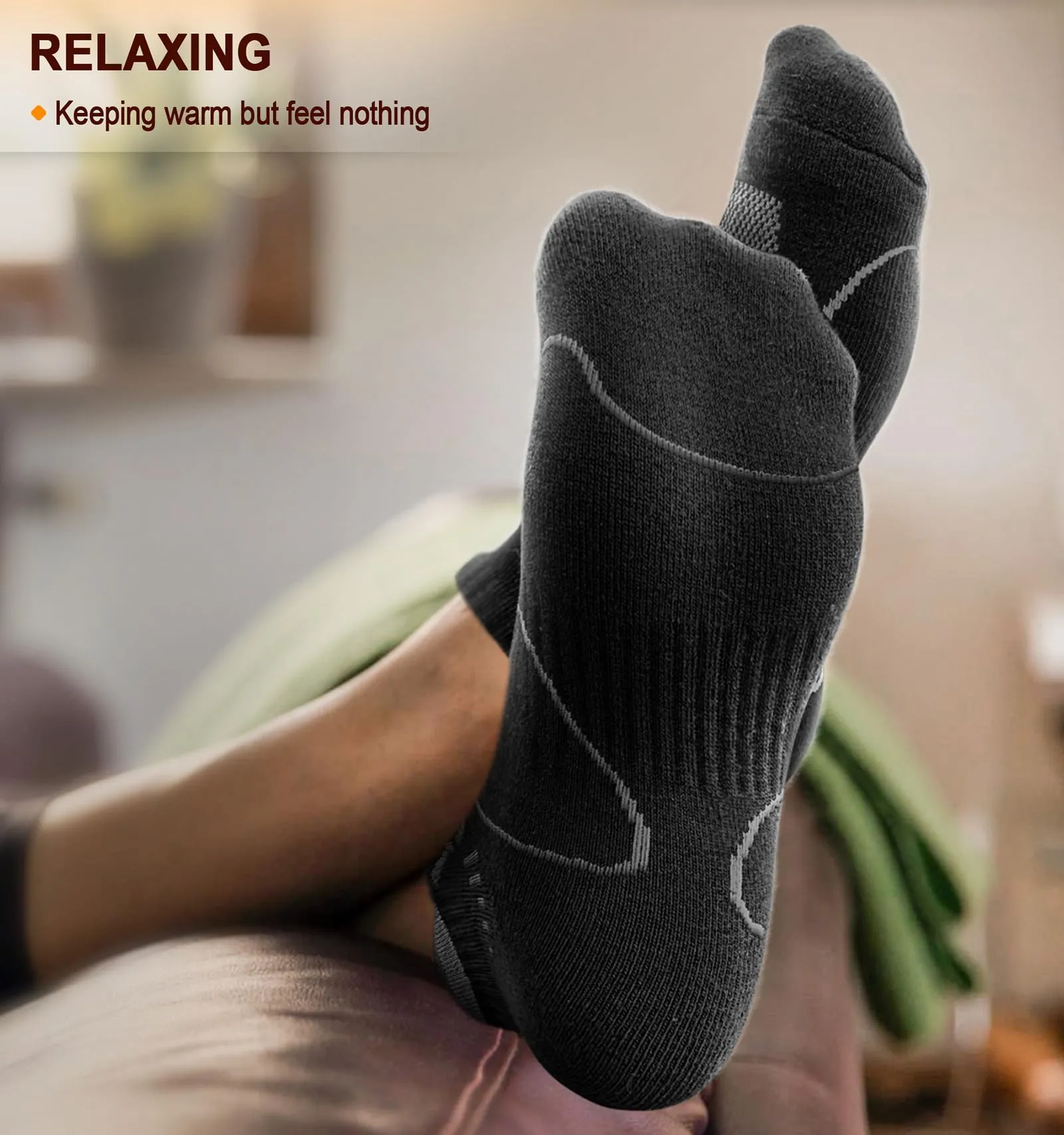 BULLIANT Calzini Uomo Corti 6 paia, Calze Uomo Corte Sportive Traspirante Calze Alla Caviglia,Assorbimento Dell'umidità(6coppie,43-46) - immagine 3