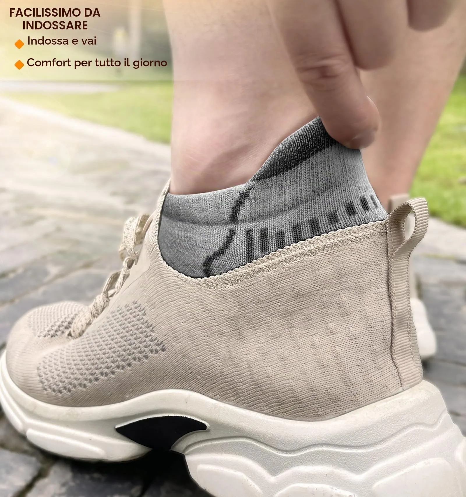 BULLIANT Calzini Uomo Corti 6 paia, Calze Uomo Corte Sportive Traspirante Calze Alla Caviglia,Assorbimento Dell'umidità(6coppie,43-46) - immagine 2