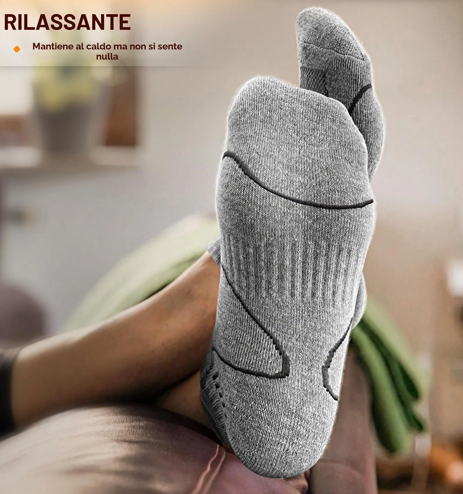 BULLIANT Calzini Uomo Corti 6 paia, Calze Uomo Corte Sportive Traspirante Calze Alla Caviglia,Assorbimento Dell'umidità(6coppie,43-46) - immagine 3
