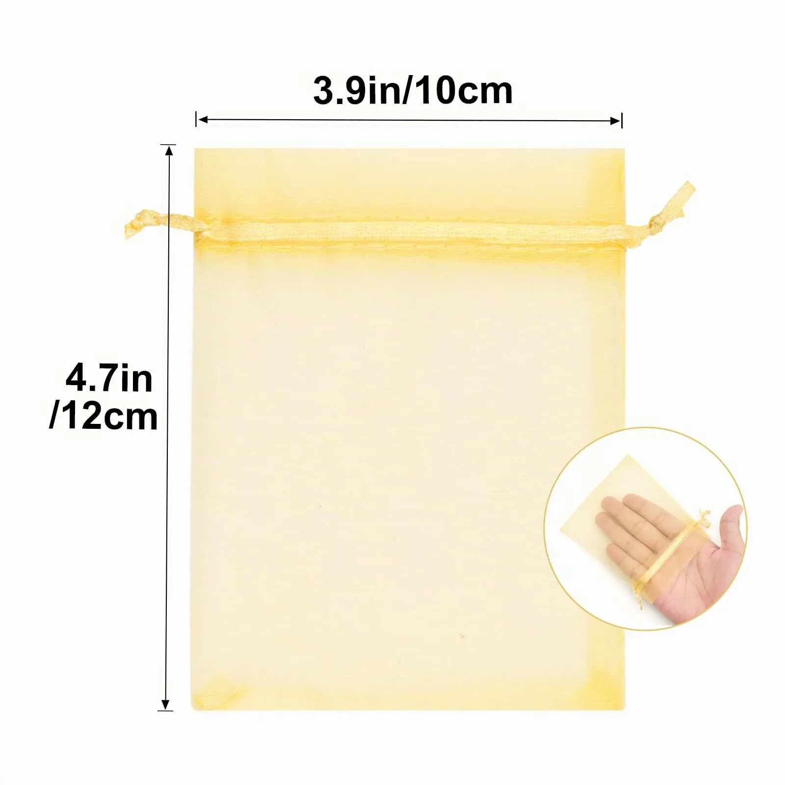 G2PLUS 50 Sacchetti Multicolore Organza,10x12CM Sacchetti Organza Regalo - immagine 2