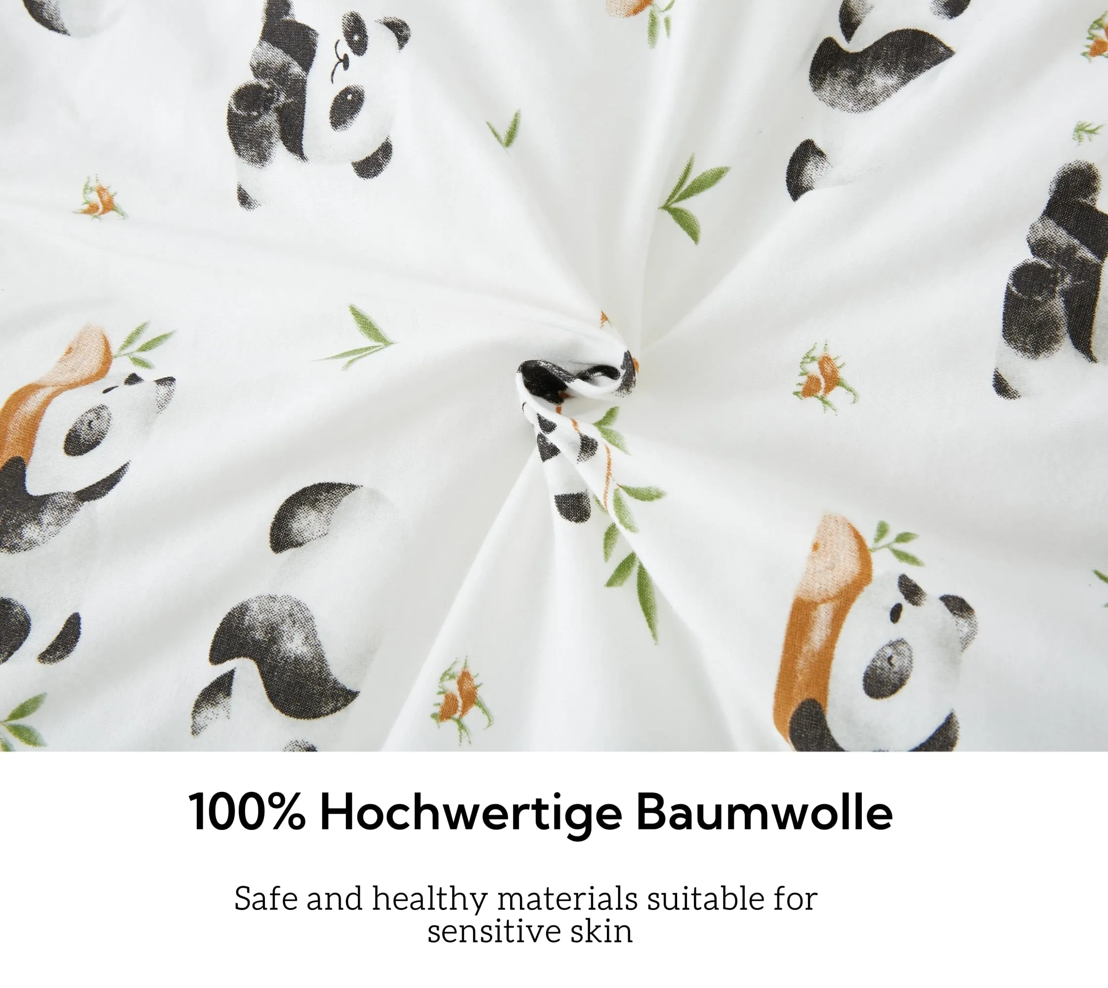 Chilsuessy Sacco nanna invernale con gambe 2,5 Tog, sacco nanna unisex per tutto l'anno con piedini, sacco nanna per neonati e bambini, motivo: panda carino, da 80 cm/altezza neonato 85-95 cm - immagine 7