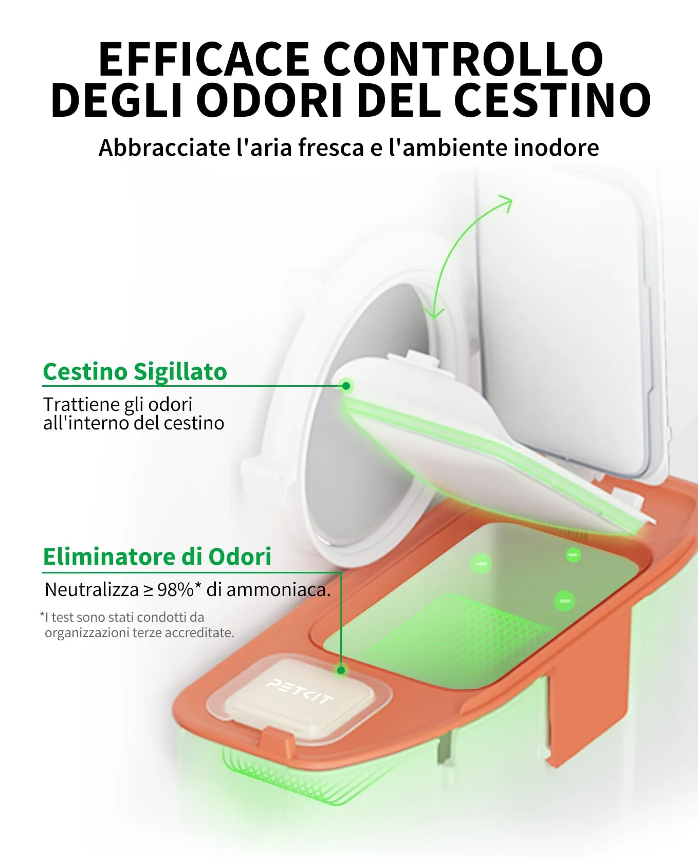 PETKIT Pura Max 2 Lettiera Gatto Autopulente, Lettiera Automatica per Gatti,Capacità Massima 76L,XSecure,Antiodore,Controllo APP per Più Gatti(Non Contiene Spray Deodorante) - immagine 4