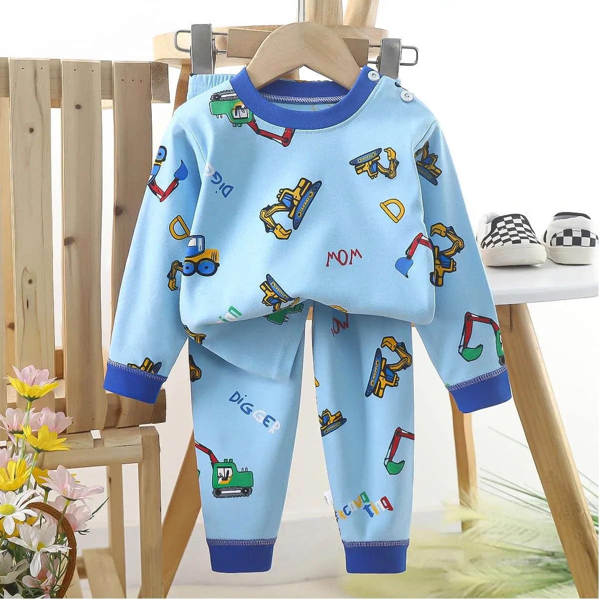 XM-Amigo 3 Completo Pigiami a Maniche Lunghe in Cotone per Bambino Maschio - immagine 3