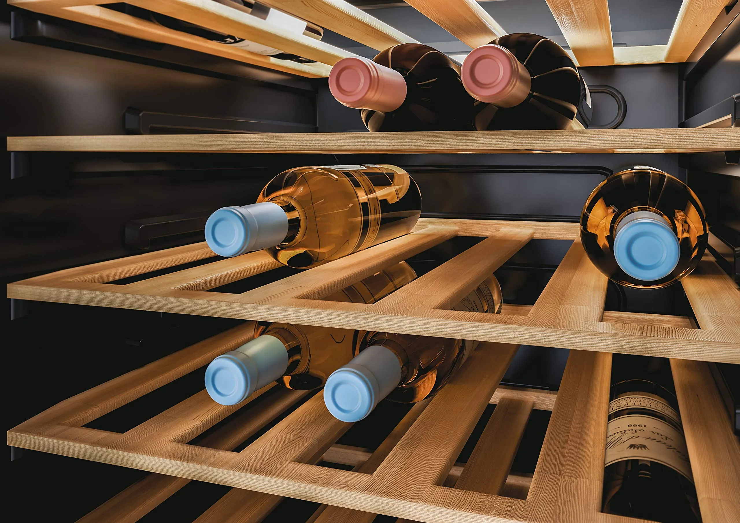 Cantinetta Vino 41 Bottiglie 6 Ripiani Classe G colore Nero - CWC 150 MHF - immagine 5