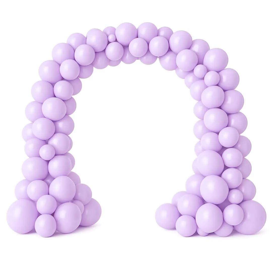 50 Palloncini Viola Pastello Lilla • 30 Cm • Colori Opachi • Qualità Premium • Lattice Naturale Biodegradabili Ecologici • Gonfiabili Aria Elio Acqua • Baby Shower Battesimo Compleanno Feste Arco - immagine 4