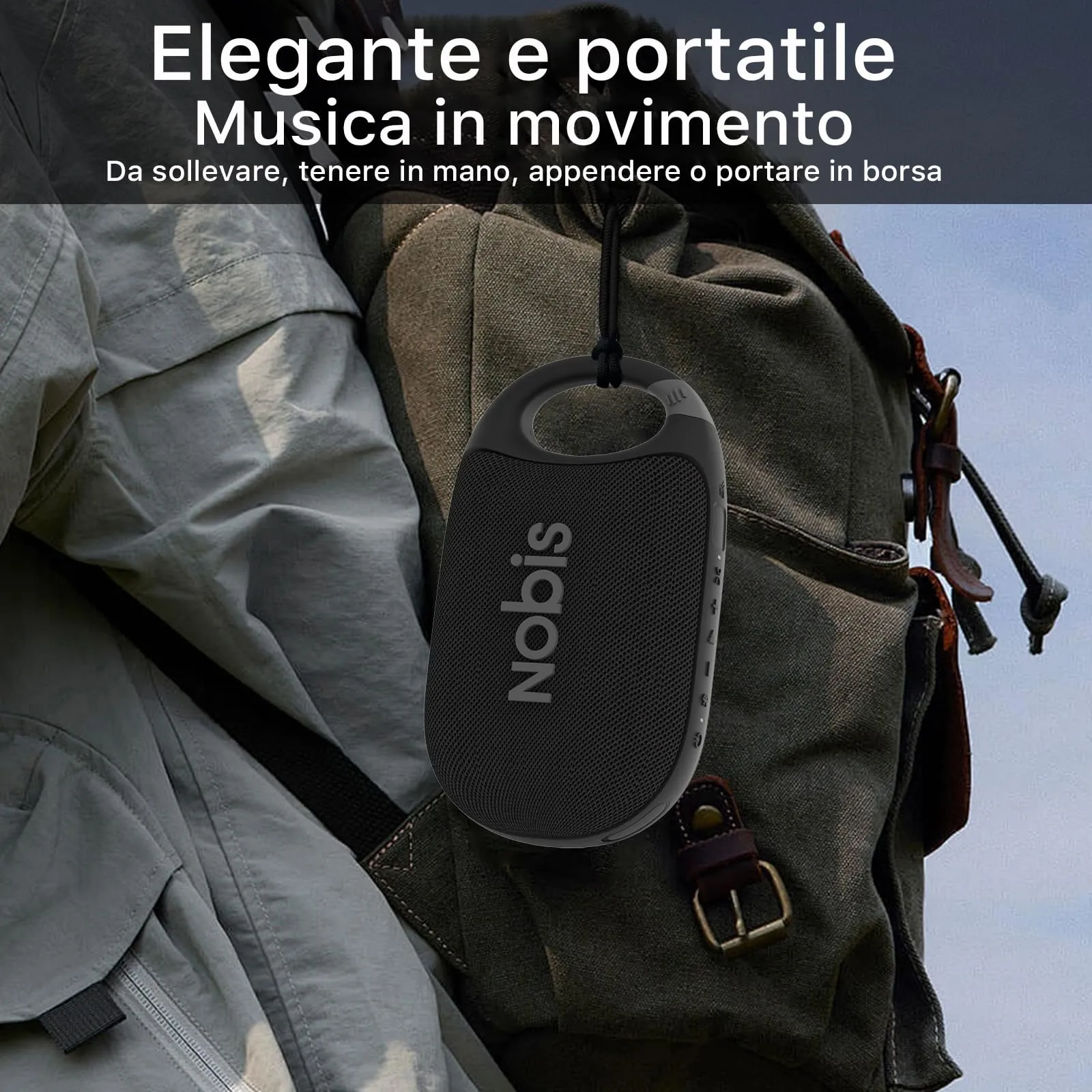 NOBIS Clip N1 Cassa Bluetooth Portatile IP68 - immagine 2