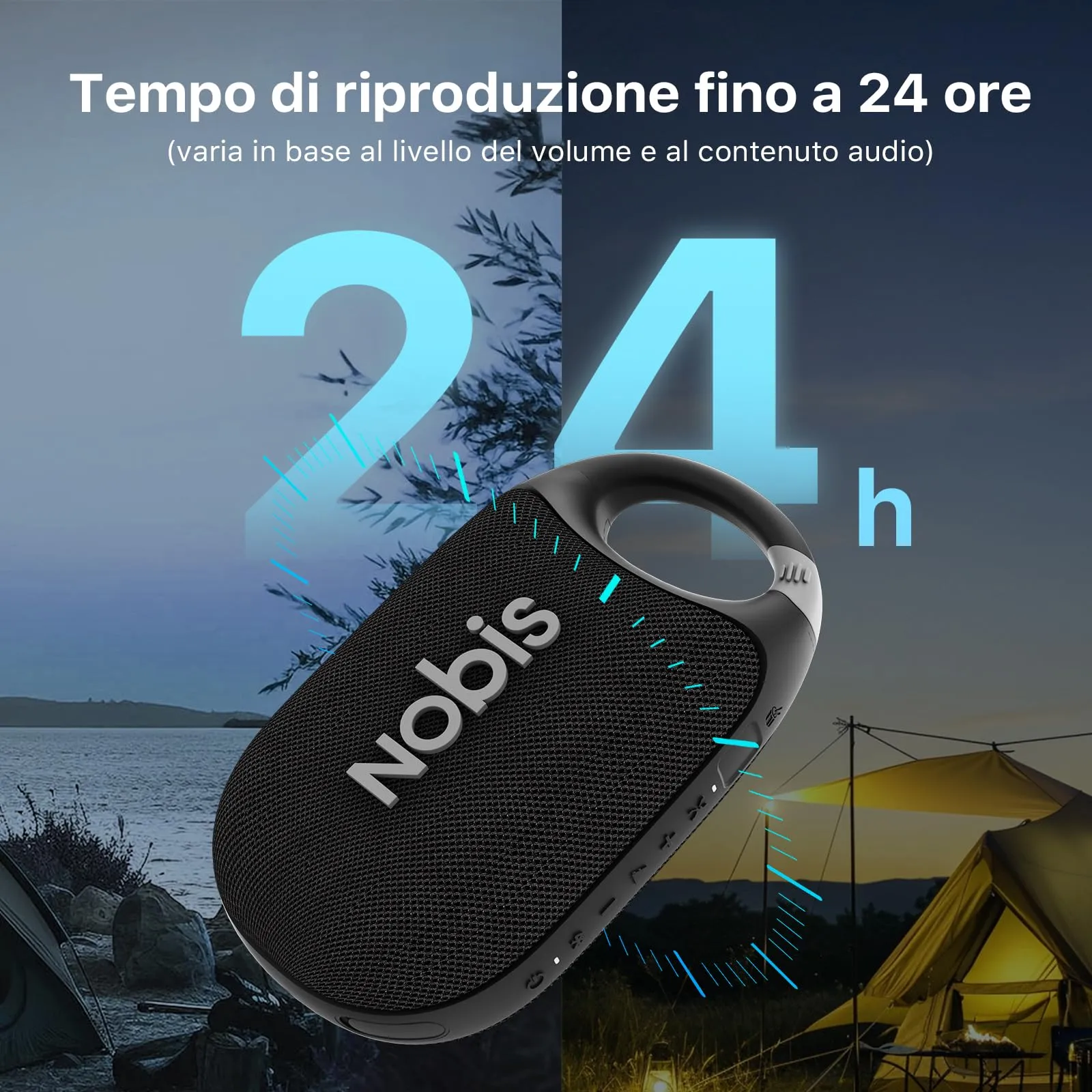 NOBIS Clip N1 Cassa Bluetooth Portatile IP68 - immagine 3