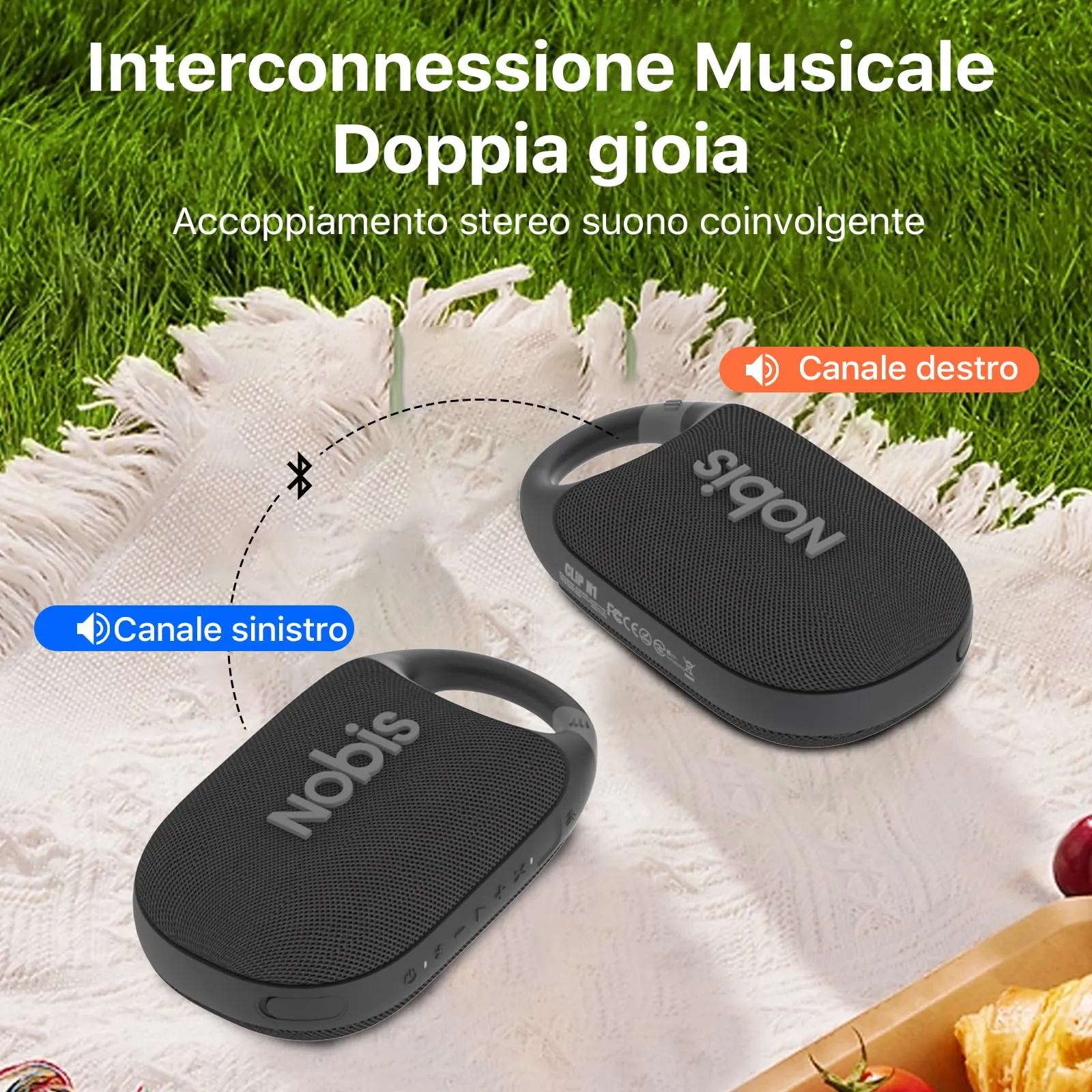 NOBIS Clip N1 Cassa Bluetooth Portatile IP68 - immagine 7