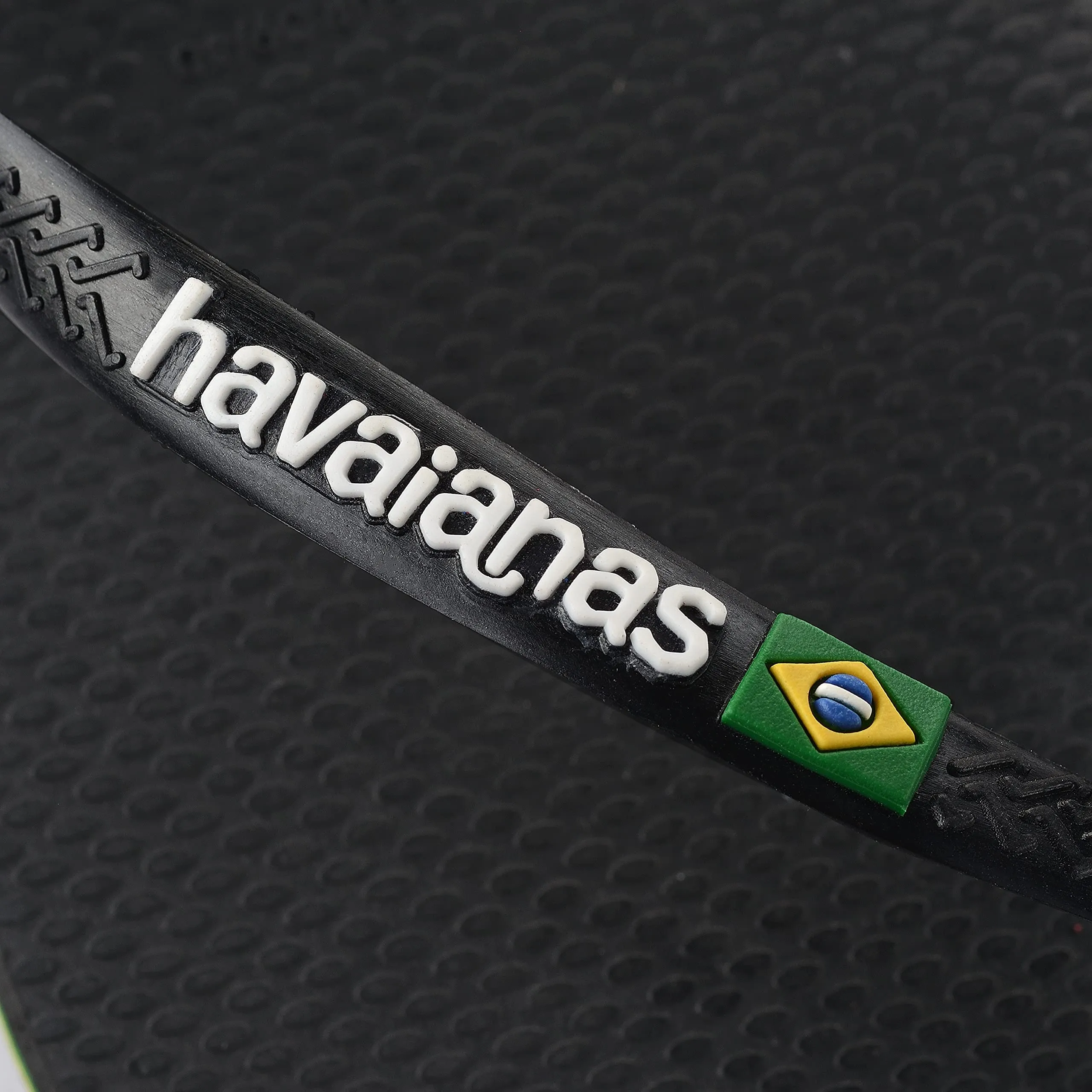 Havaianas - Slim Brasil Logo, Infradito Comode, Resistenti e Leggere, Omaggio al Brasile, Bandiera su Cinghie e Suola, Donna, Nero, 35/36 EU - immagine 5
