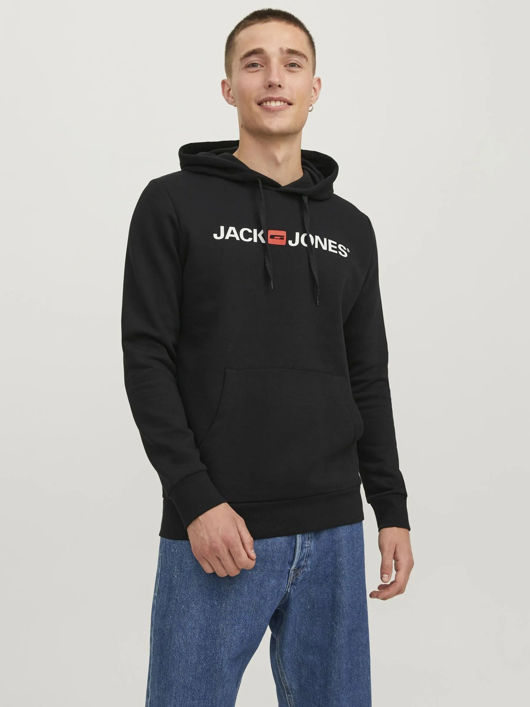 JACK & JONES Felpa con Cappuccio con Logo - immagine 2
