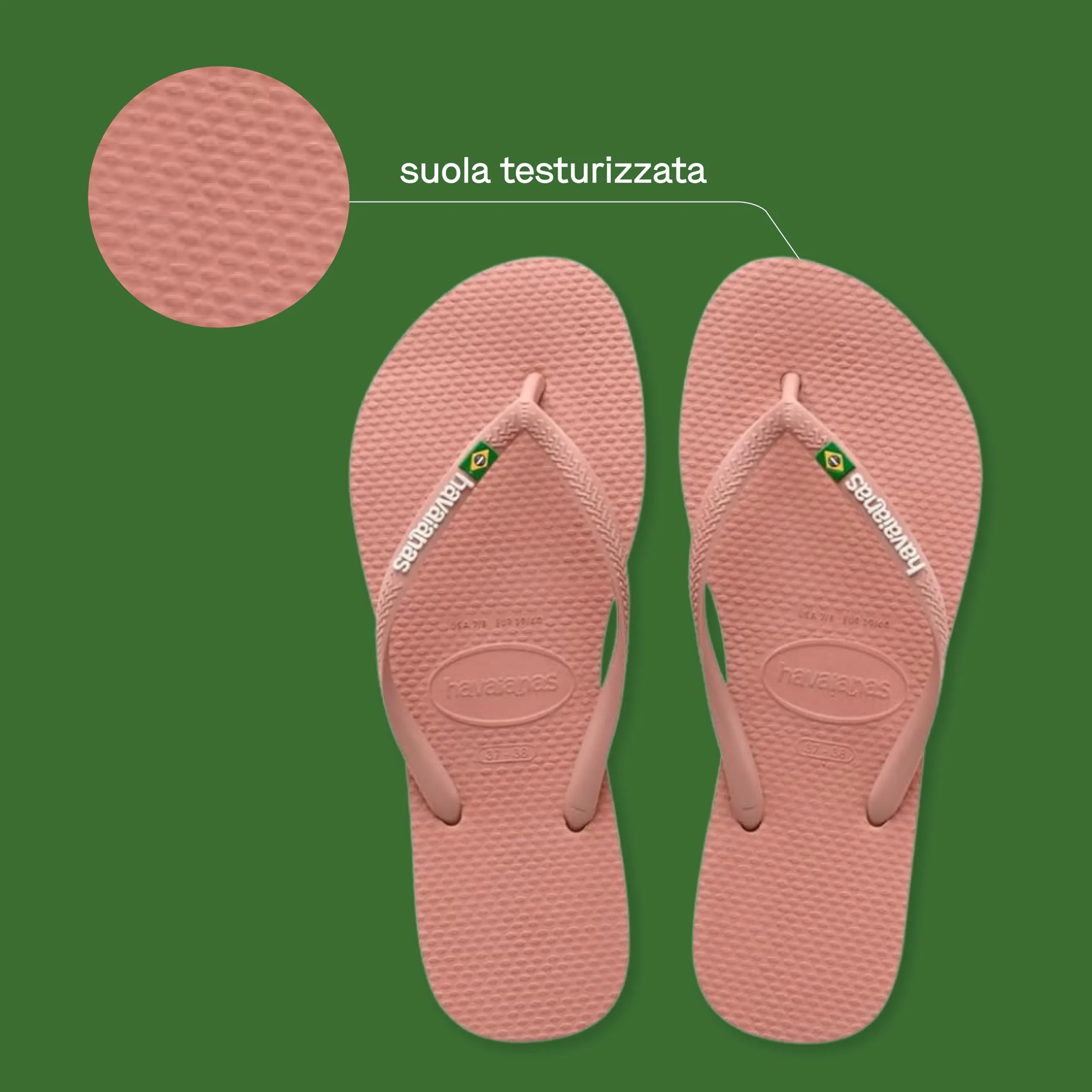 Havaianas - Slim Brasil Logo, Infradito Comode, Resistenti e Leggere, Omaggio al Brasile, Bandiera su Cinghie e Suola, Donna - immagine 3