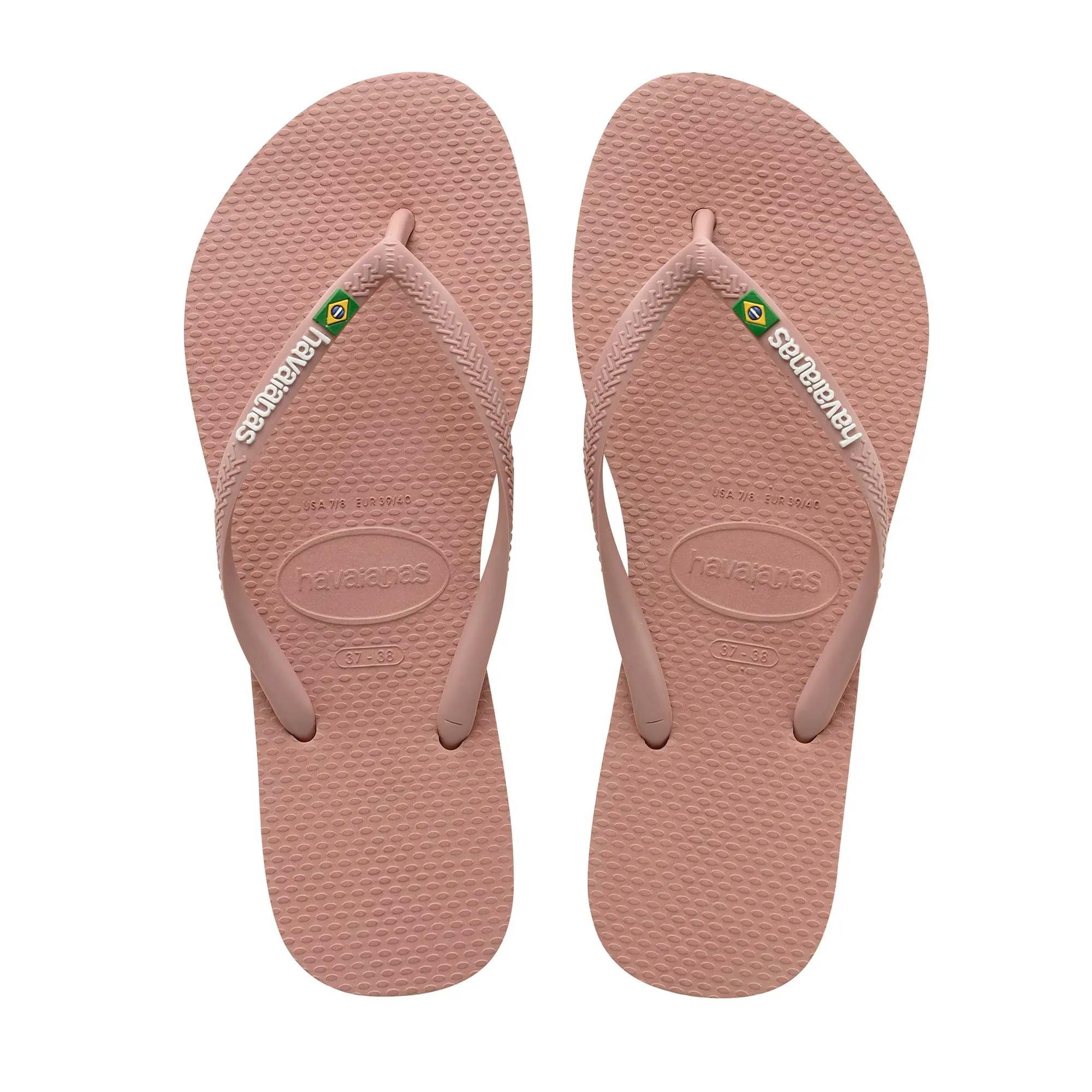 Havaianas - Slim Brasil Logo, Infradito Comode, Resistenti e Leggere, Omaggio al Brasile, Bandiera su Cinghie e Suola, Donna - immagine 1