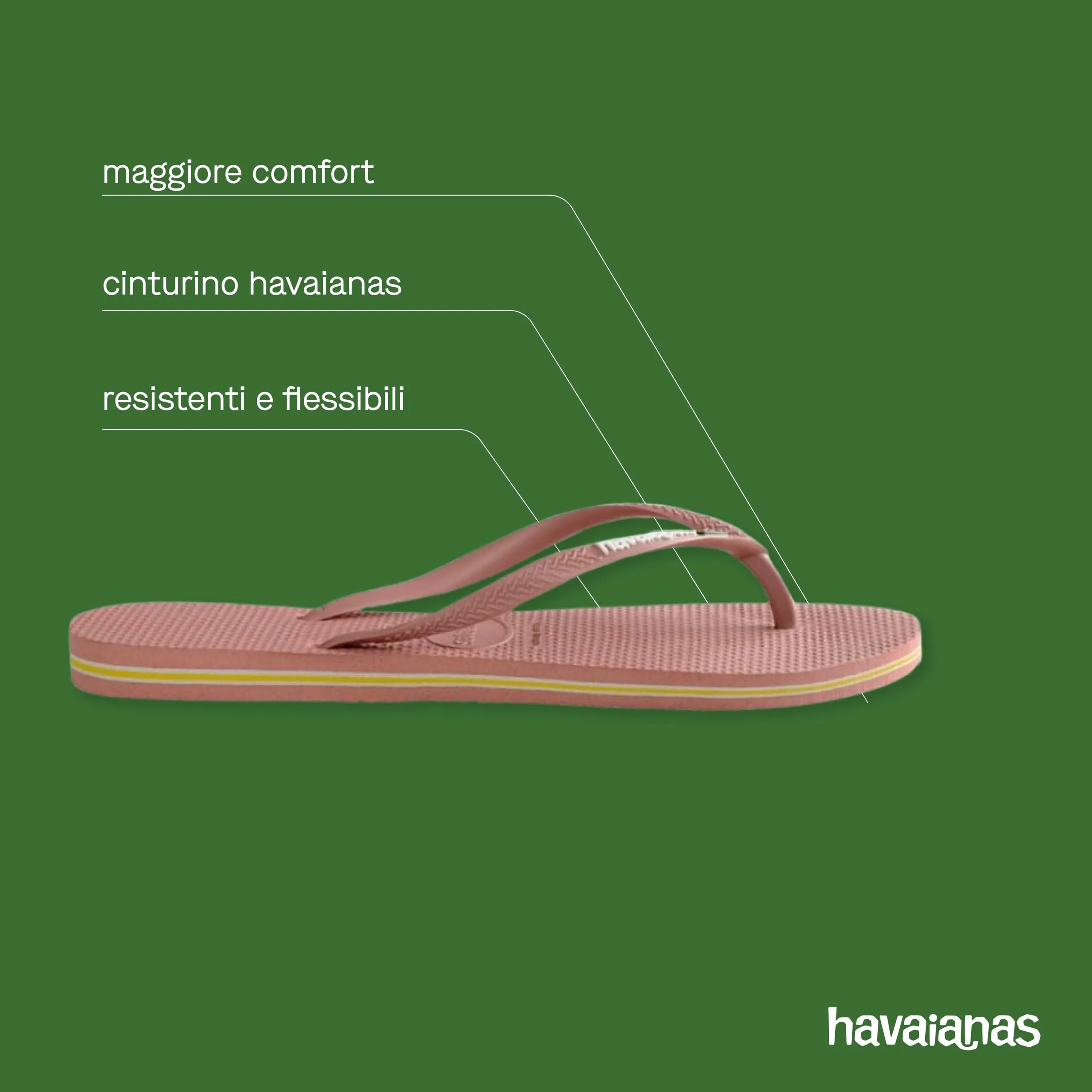 Havaianas - Slim Brasil Logo, Infradito Comode, Resistenti e Leggere, Omaggio al Brasile, Bandiera su Cinghie e Suola, Donna - immagine 4