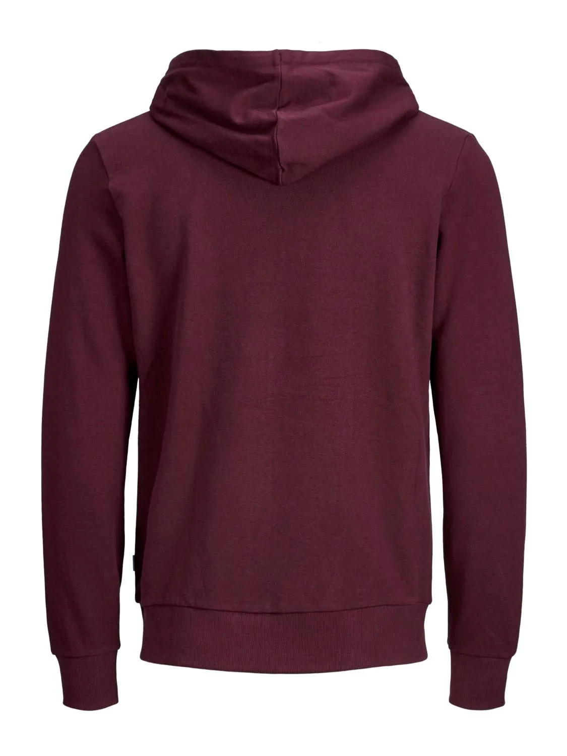 JACK & JONES - Felpa da uomo con cappuccio e logo, Rosso (Port Royale/Reg Fit)., S - immagine 7