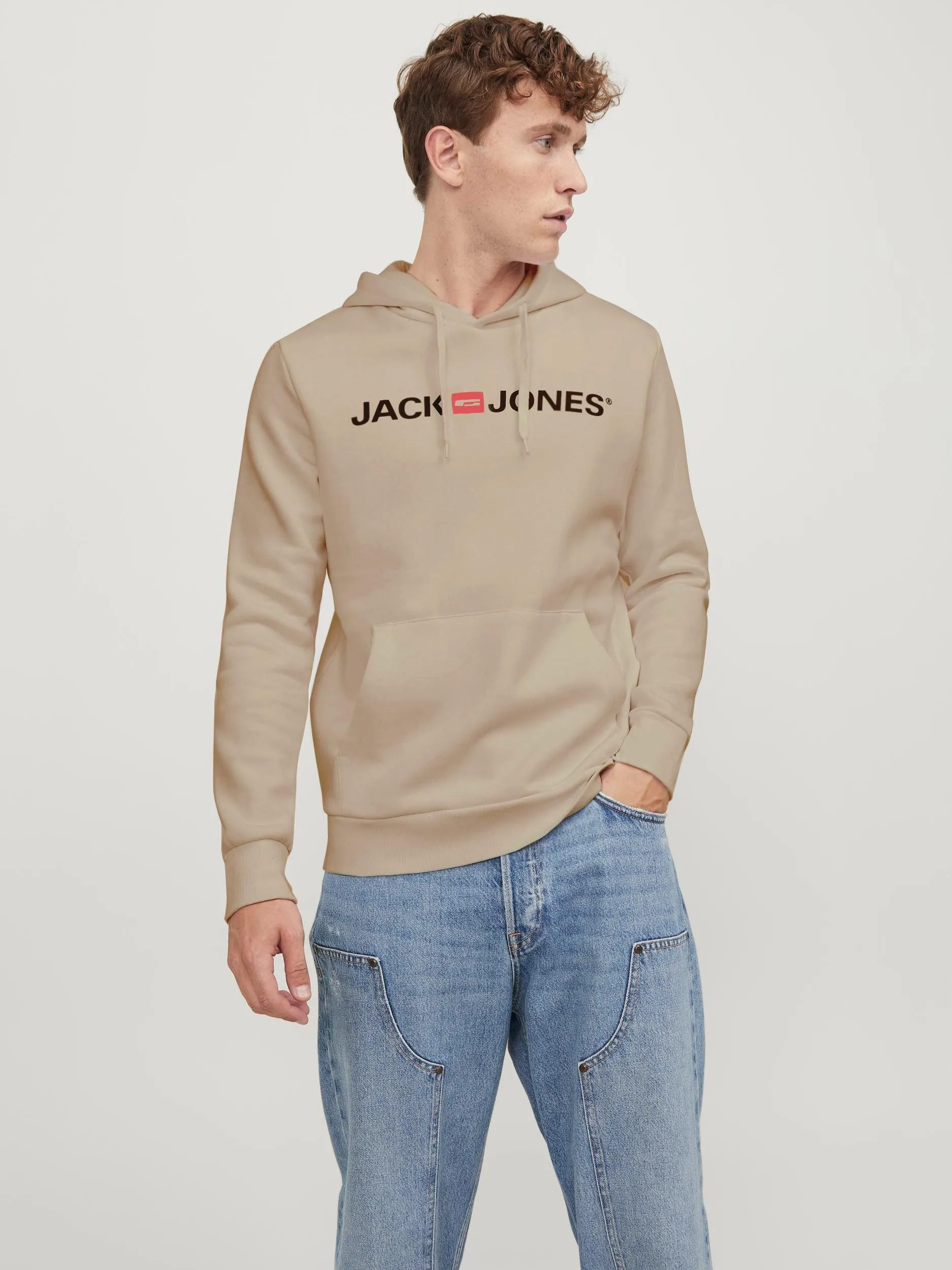 JACK & JONES Felpa con cappuccio con logo, L - immagine 2