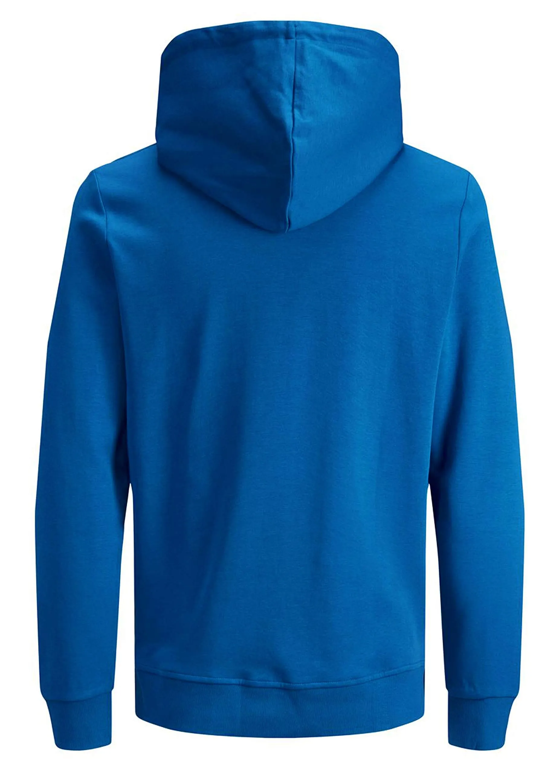 JACK & JONES - Felpa da uomo con cappuccio e logo, Blu (Classic Blue/Reg Fit), M - immagine 6