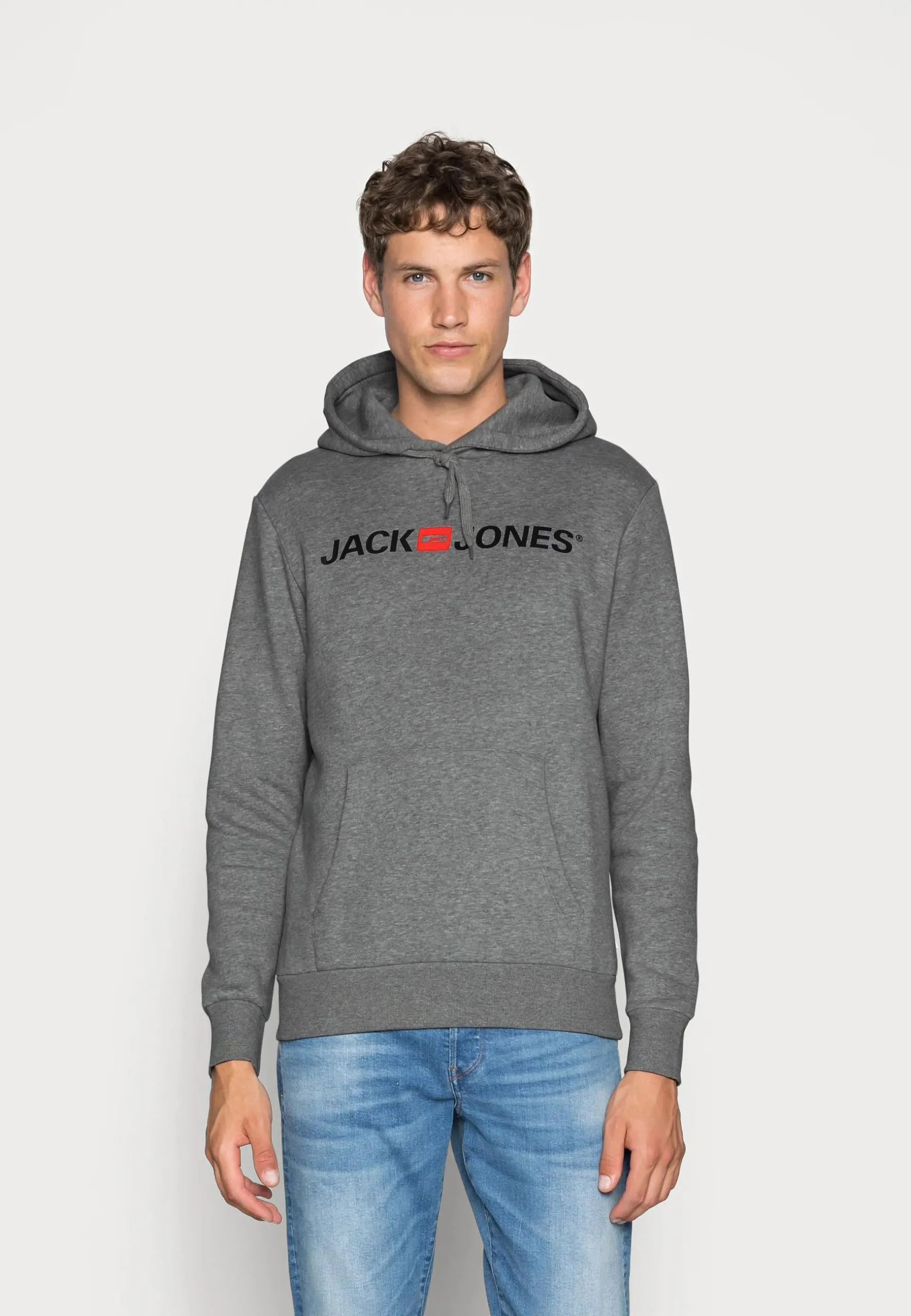 JACK & JONES - Felpa da uomo con cappuccio e logo, XS - immagine 2