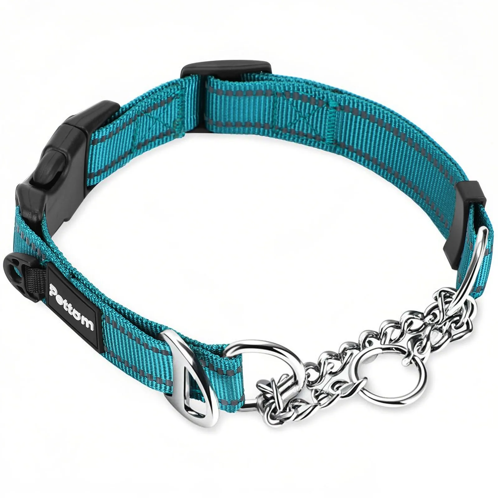 PETTOM Collare Semistrozzo Cane, Sicurezza, Regolabile, Riflettente - immagine 1