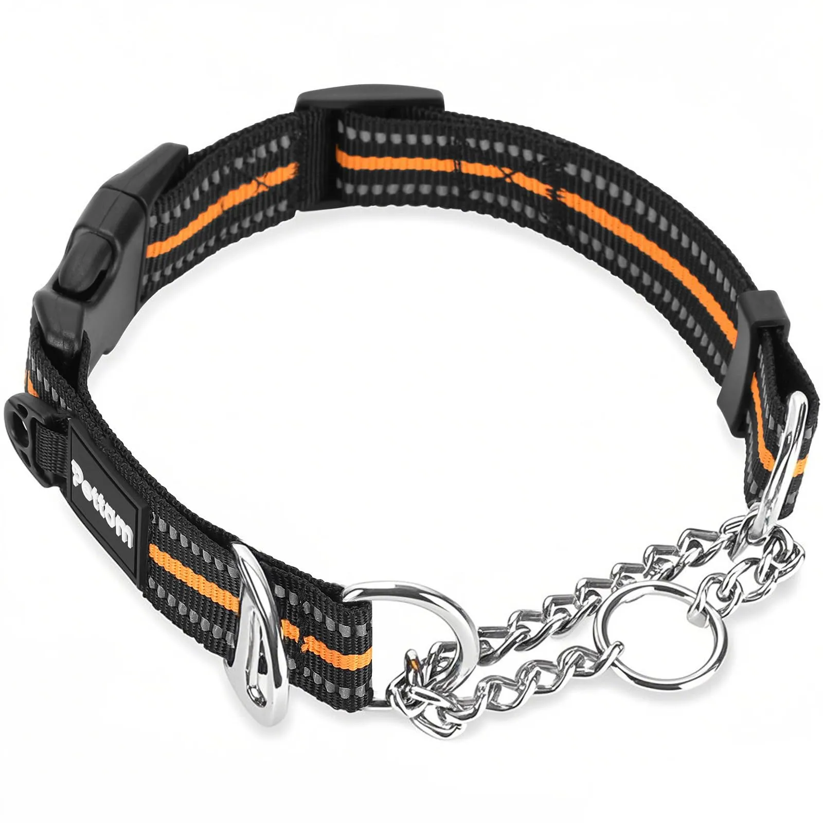PETTOM Collare Semistrozzo Cane, Sicurezza, Regolabile, Riflettente - immagine 1