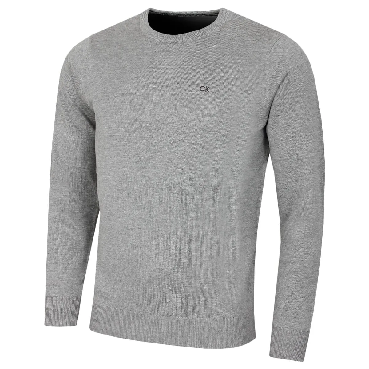Calvin Klein Uomo Maglione Golf Girocollo - Grigio mélange - 3XL - immagine 1