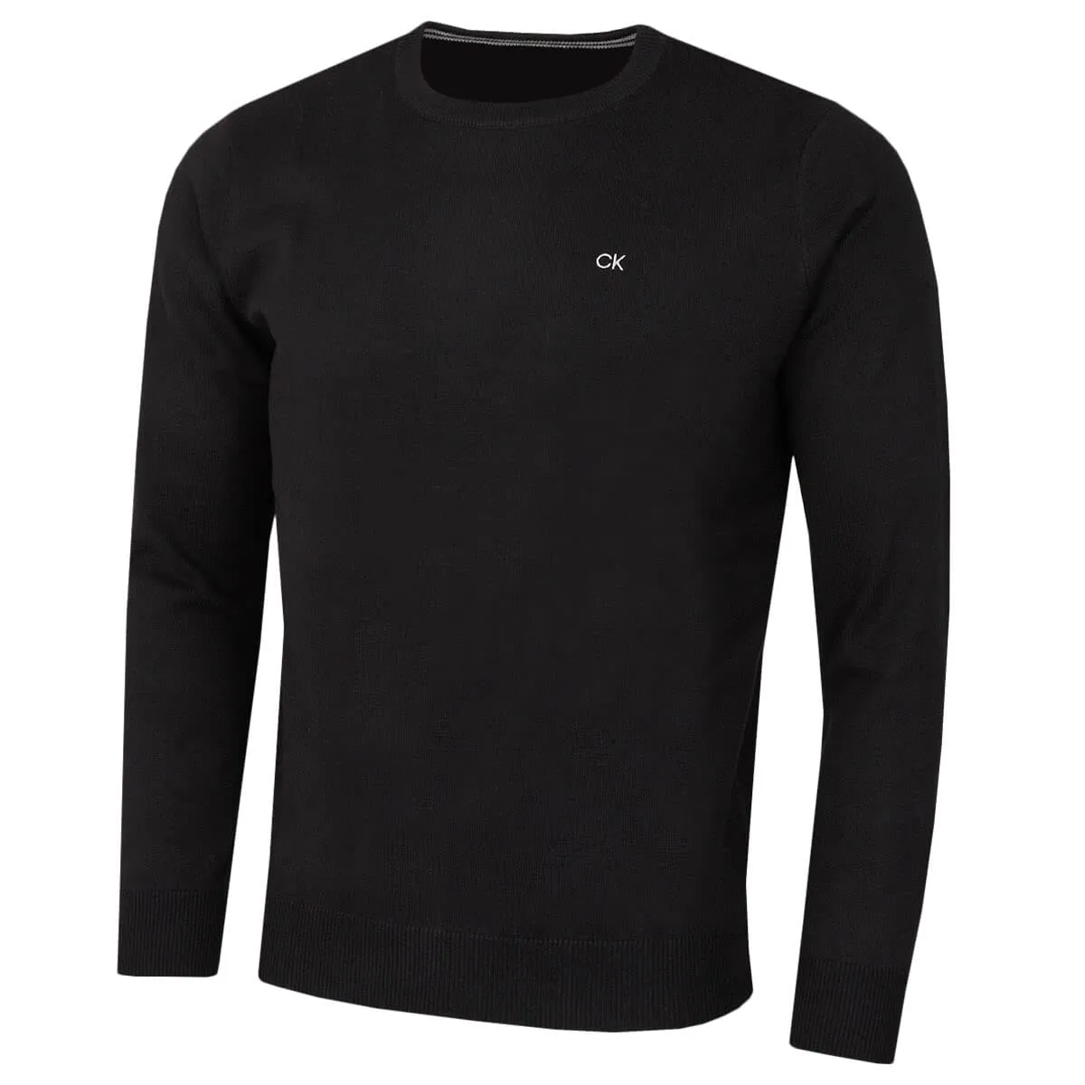 Calvin Klein Uomo Maglione Golf Girocollo - Nero - L - immagine 1