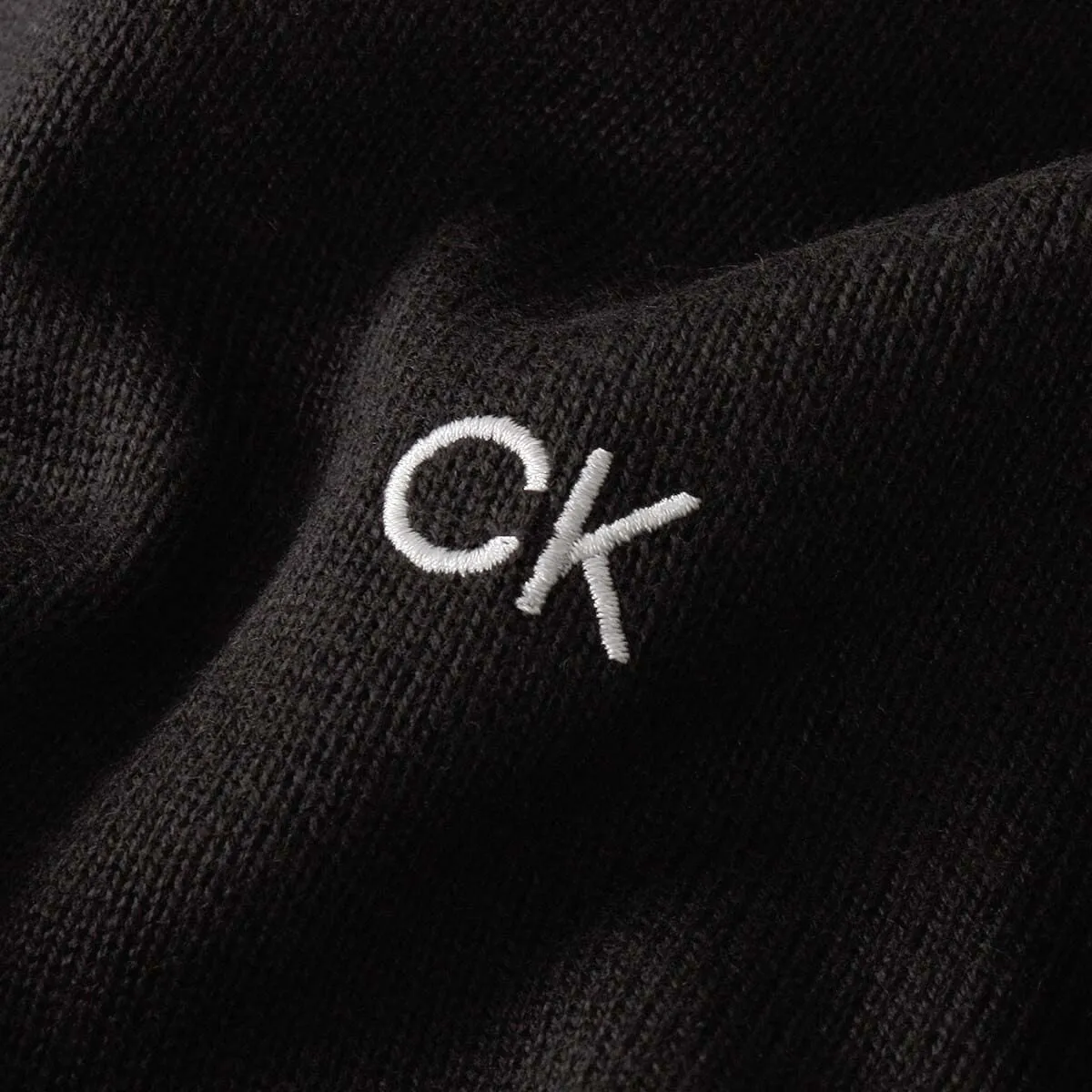 Calvin Klein Uomo Maglione Golf Girocollo - Nero - L - immagine 4