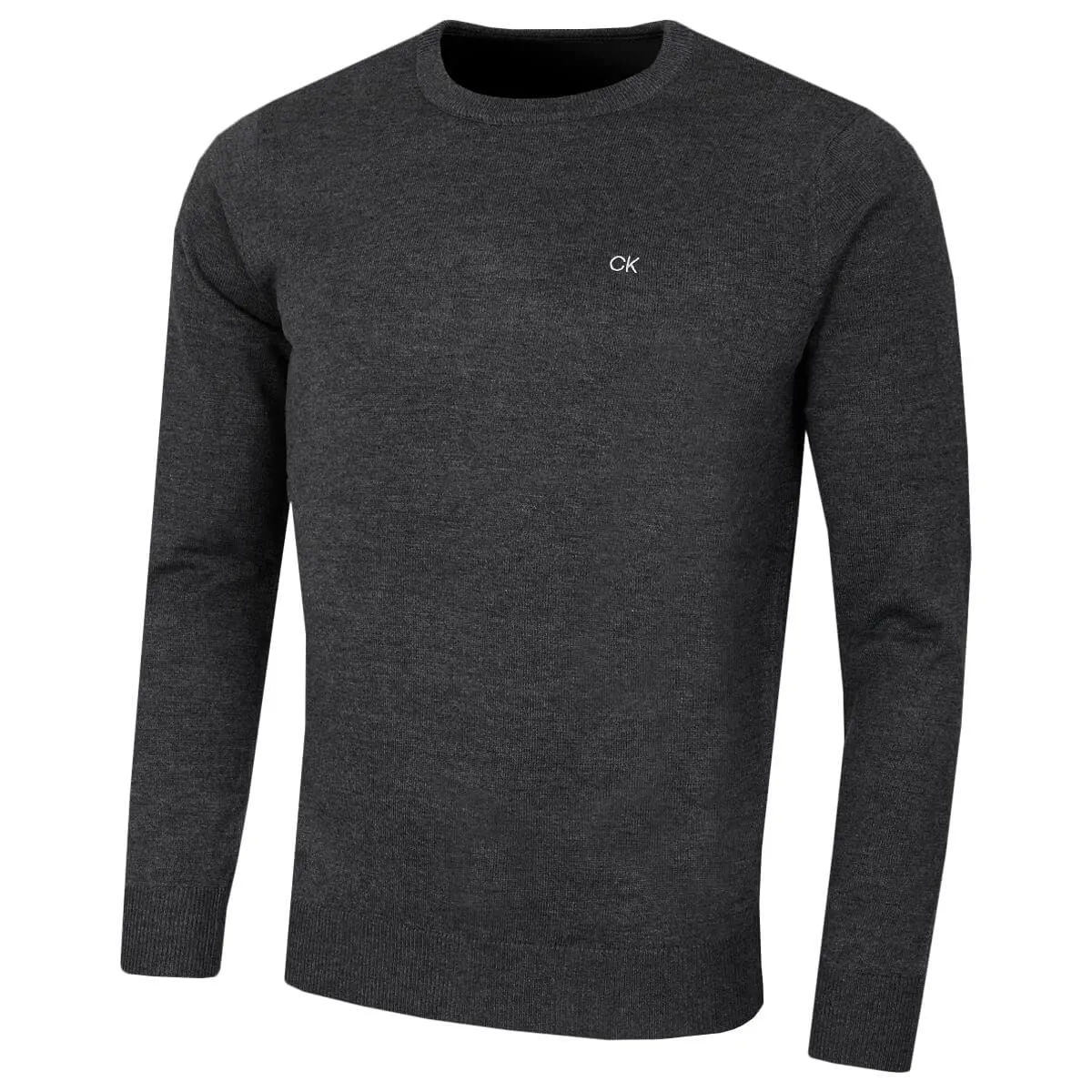 Calvin Klein Uomo Maglione Golf Girocollo - Antracite mélange - S - immagine 1