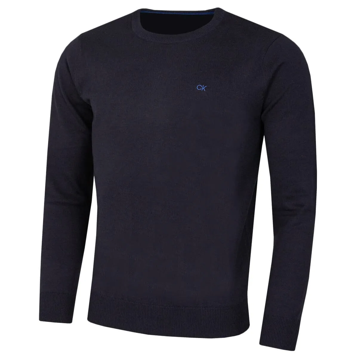 Calvin Klein Uomo Maglione Golf Girocollo - Blu Navy - L - immagine 1