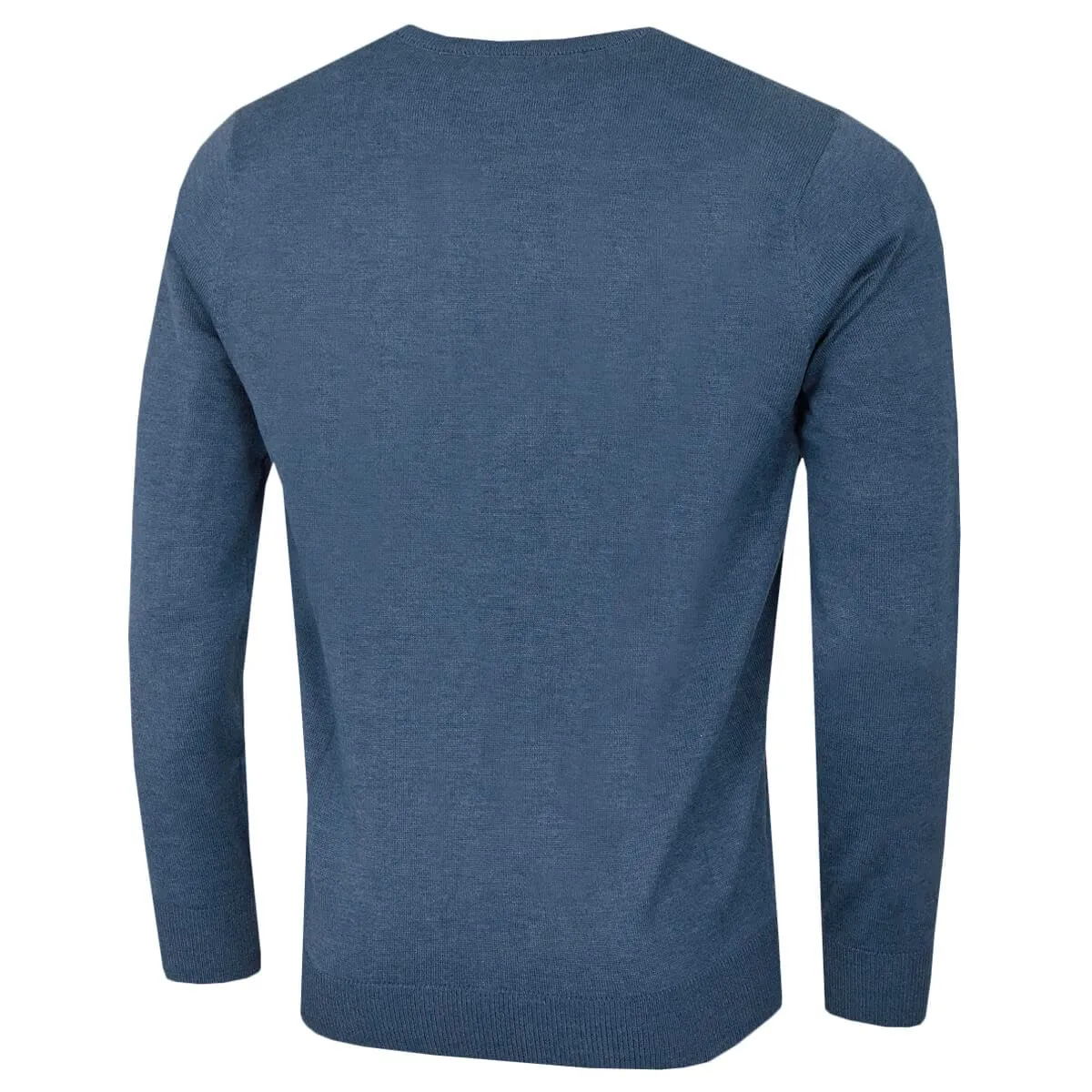 Calvin Klein Uomo Maglione Golf Girocollo - Denim mélange - XL - immagine 3