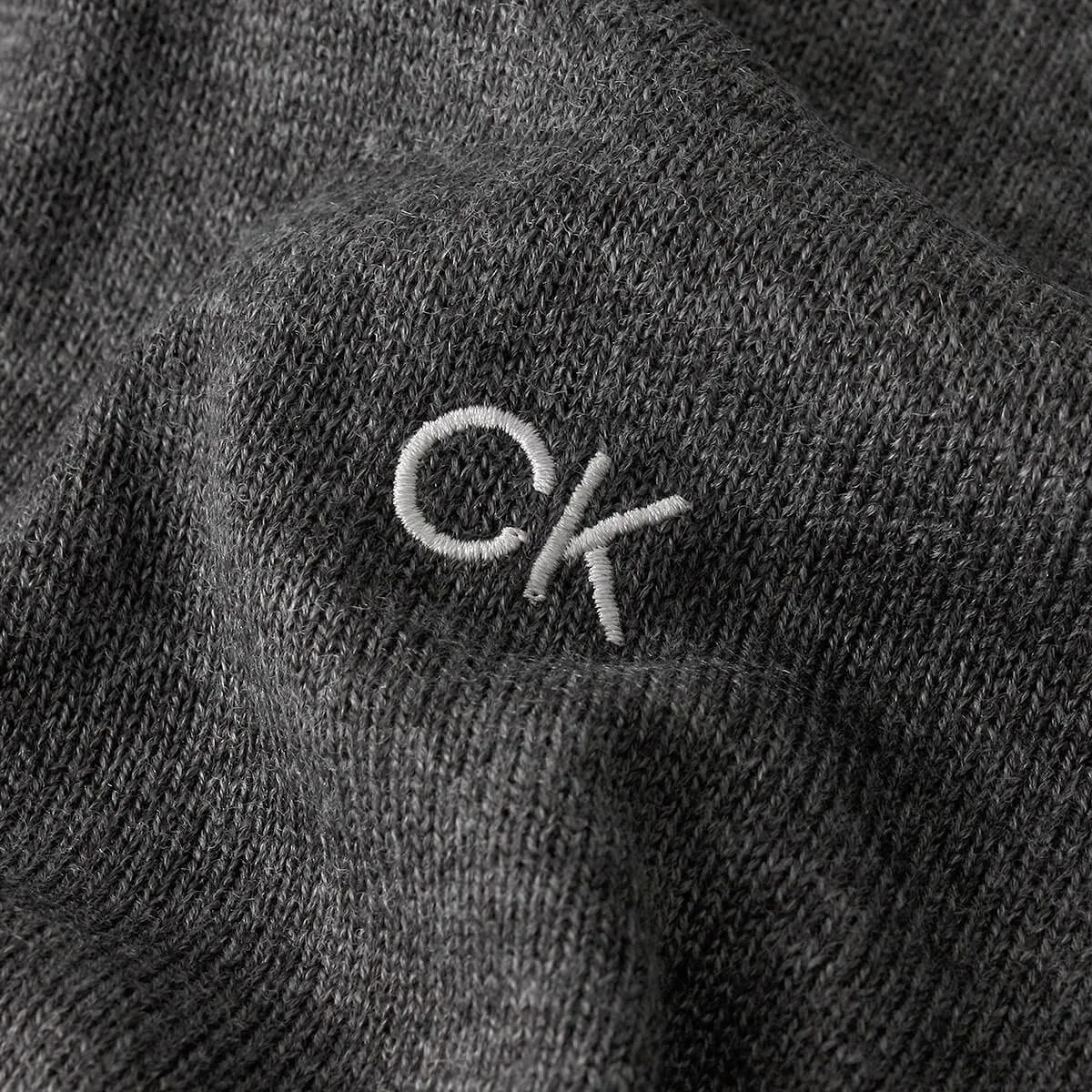 Calvin Klein Uomo Maglione Golf Girocollo - Antracite mélange - L - immagine 4