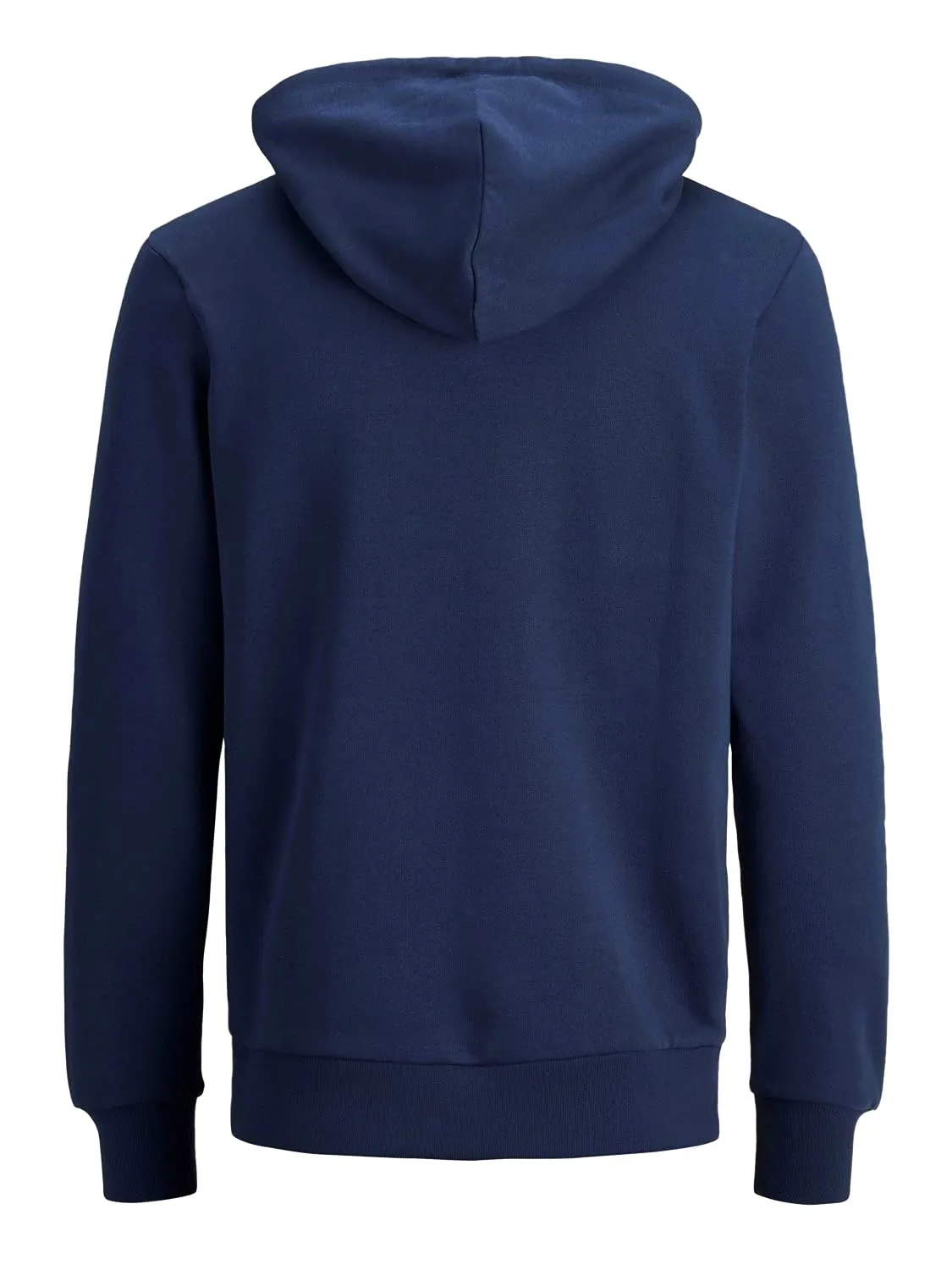JACK & JONES - Felpa da uomo con cappuccio e logo, Blu (Insignia Blue/Reg Fit), L - immagine 6