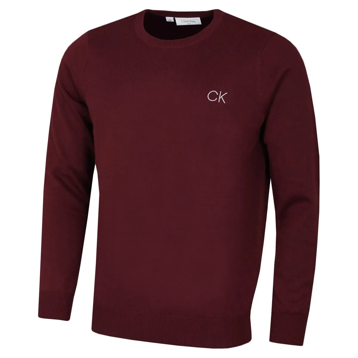 Calvin Klein Uomo Maglione Golf Girocollo - Borgogna - XL - immagine 1