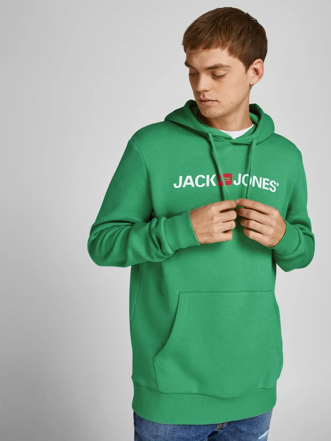 Jack & Jones Jjecorp - Felpa con Cappuccio con Logo PS da Uomo - immagine 3