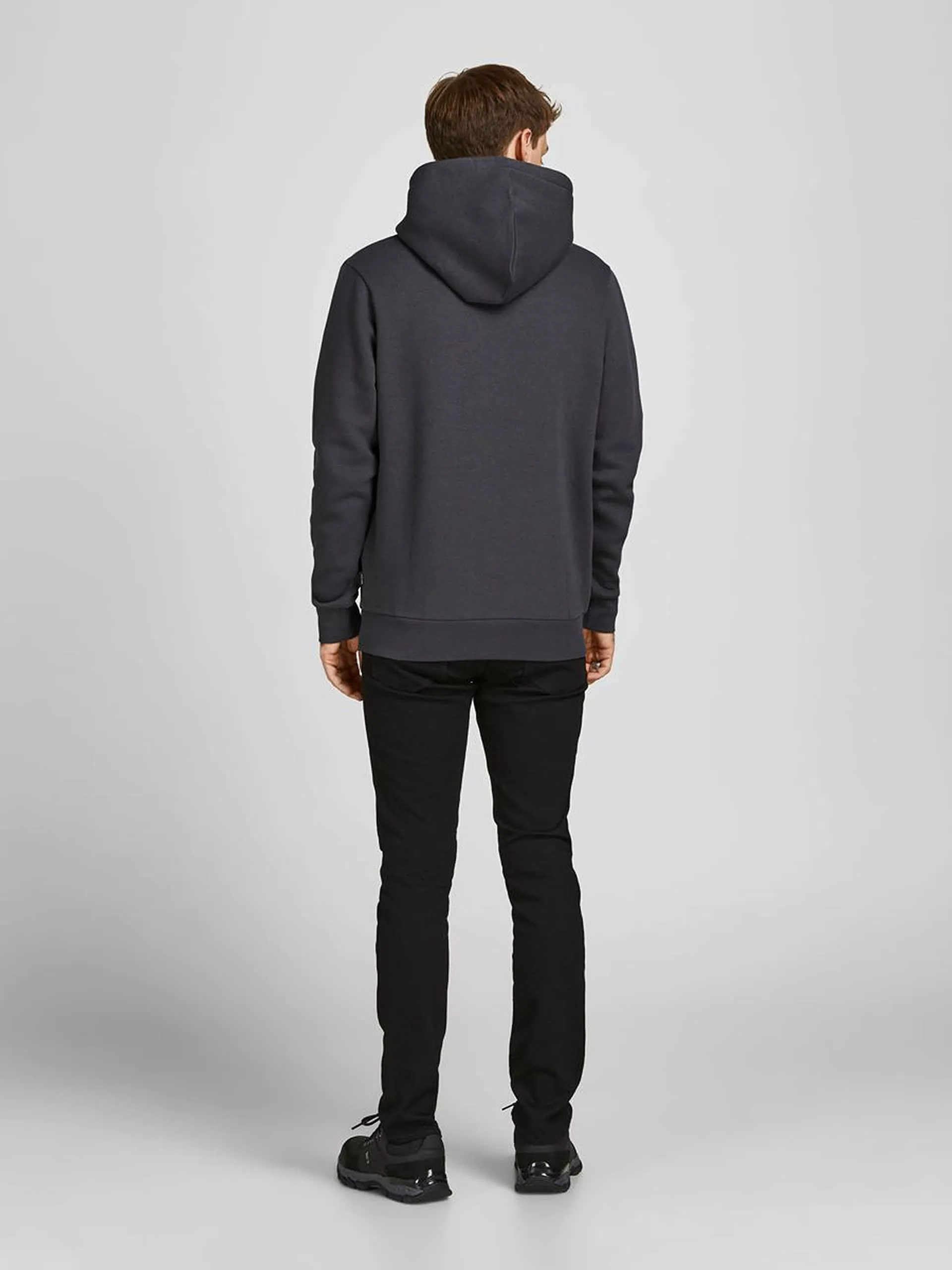 Jack & Jones Jjecorp - Felpa con Cappuccio da Uomo con Logo (Confezione da - immagine 3