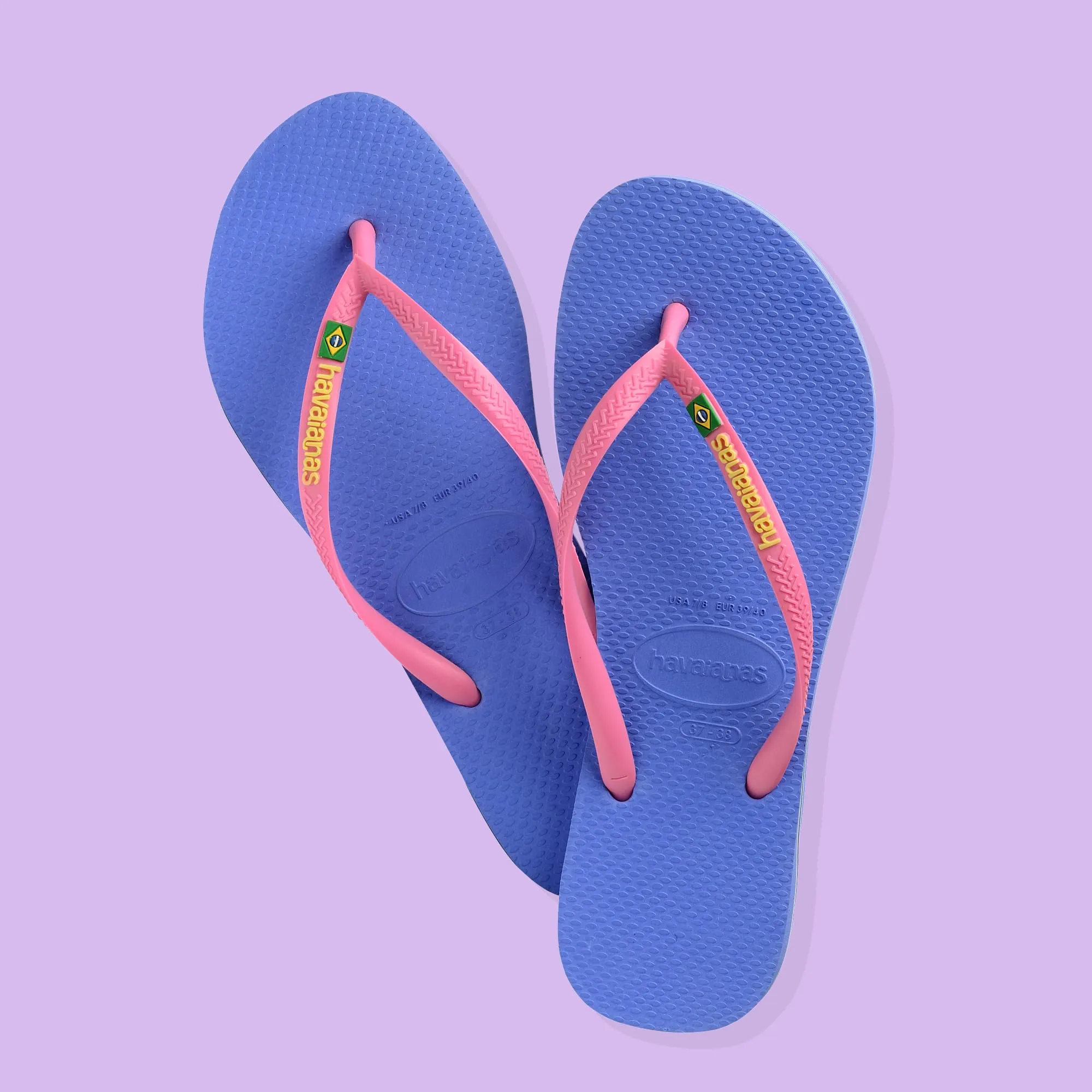 Havaianas Slim Brasil Logo Donna FlipFlop Provence Blue 33 EU - immagine 2