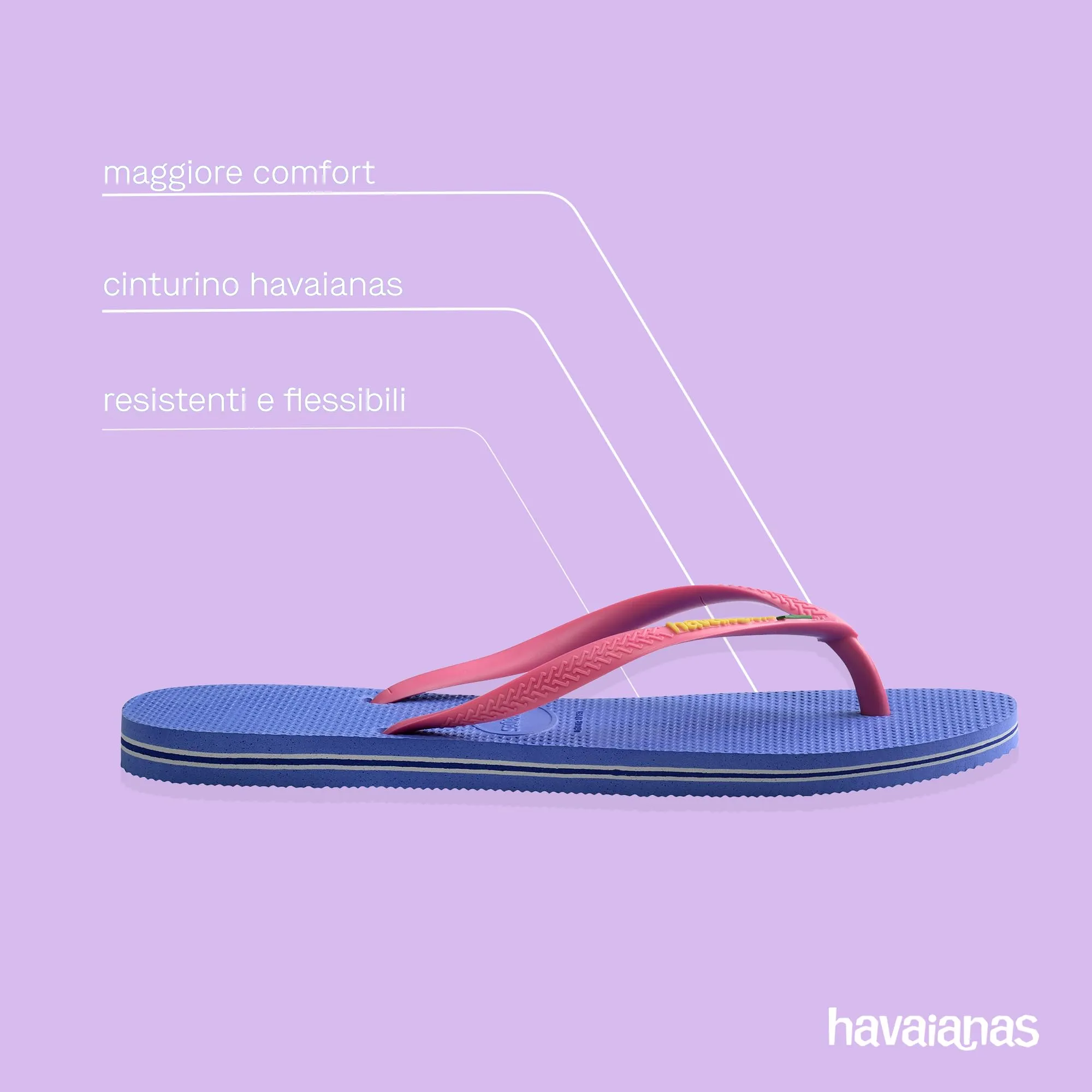 Havaianas Slim Brasil Logo Donna FlipFlop Provence Blue 33 EU - immagine 4